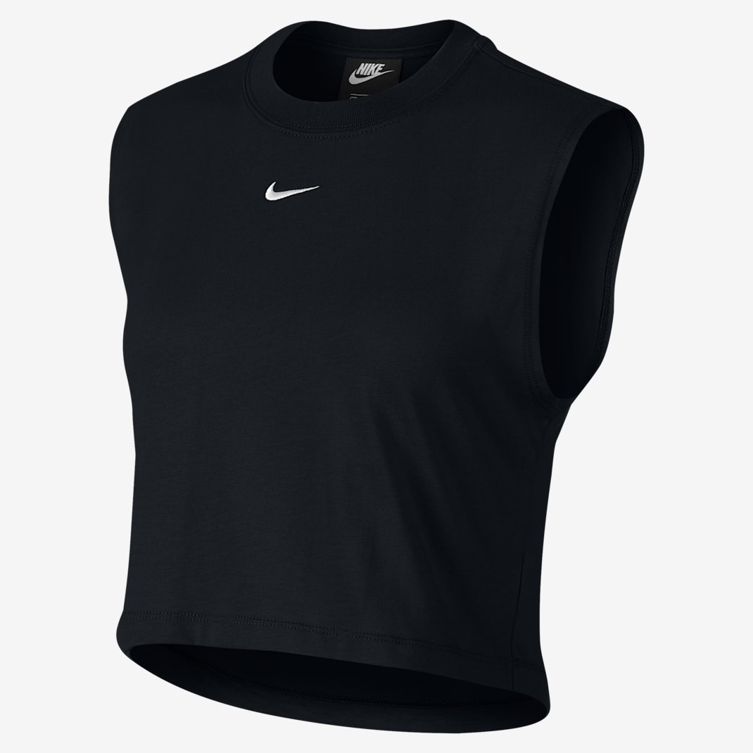 Nike Sportswear Essential Women's Cropped Tank - Black/White