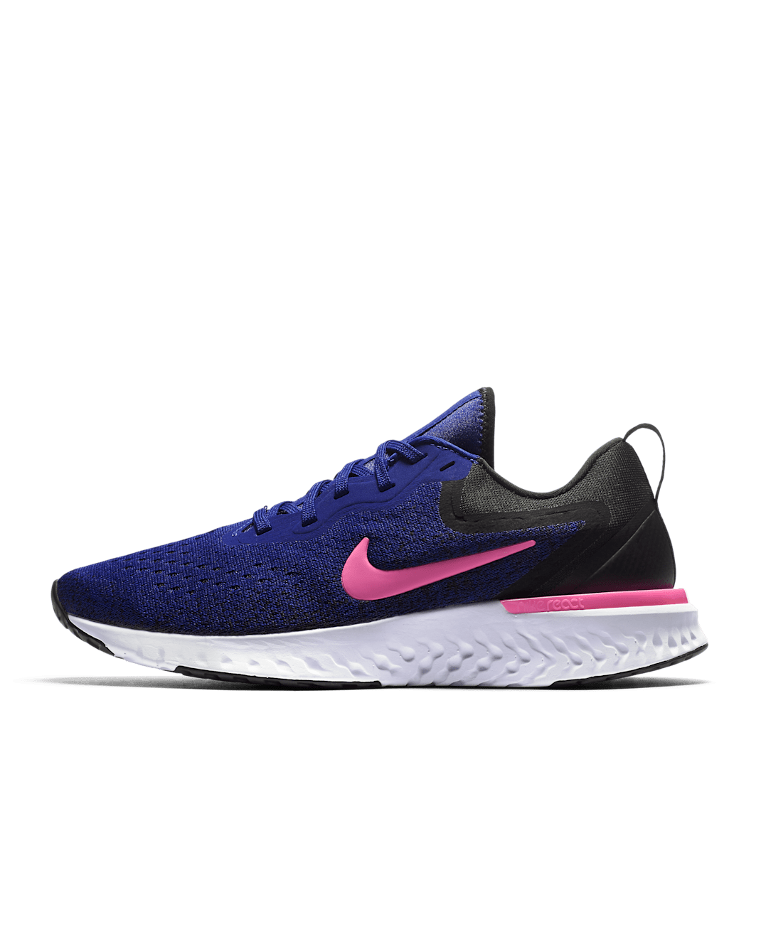 Nike Odyssey React Women's Running Shoe - Deep Royal Blue/Black/White/Pink Blast