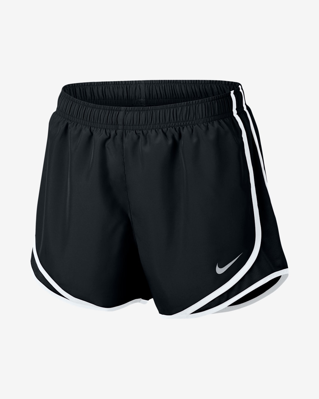 กางเกงวิ่งขาสั้นผู้หญิง Nike Tempo - ดำ/ดำ/ขาว/Wolf Grey