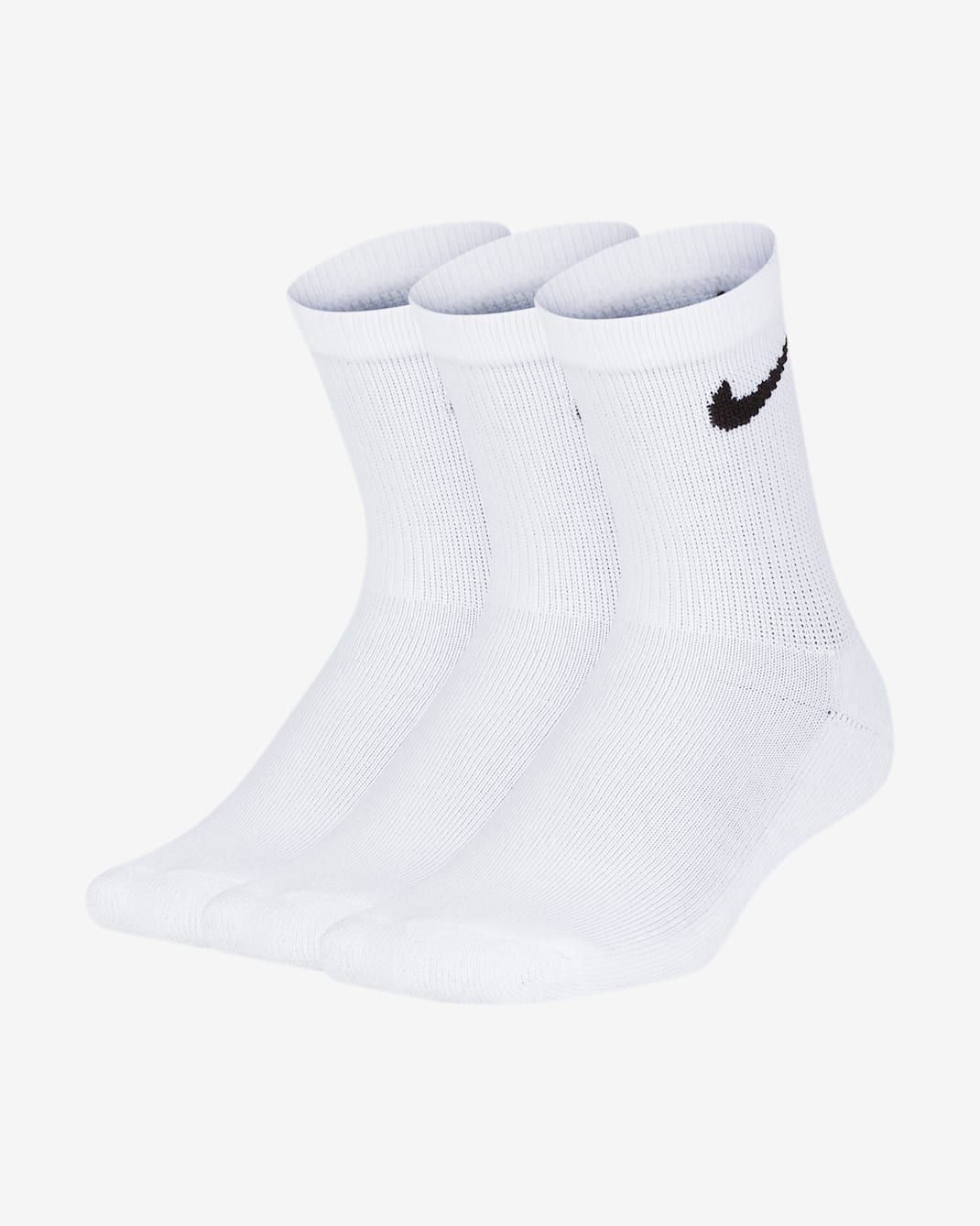 Calcetines largos acolchados para niños talla pequeña (3 pares) Nike - Blanco