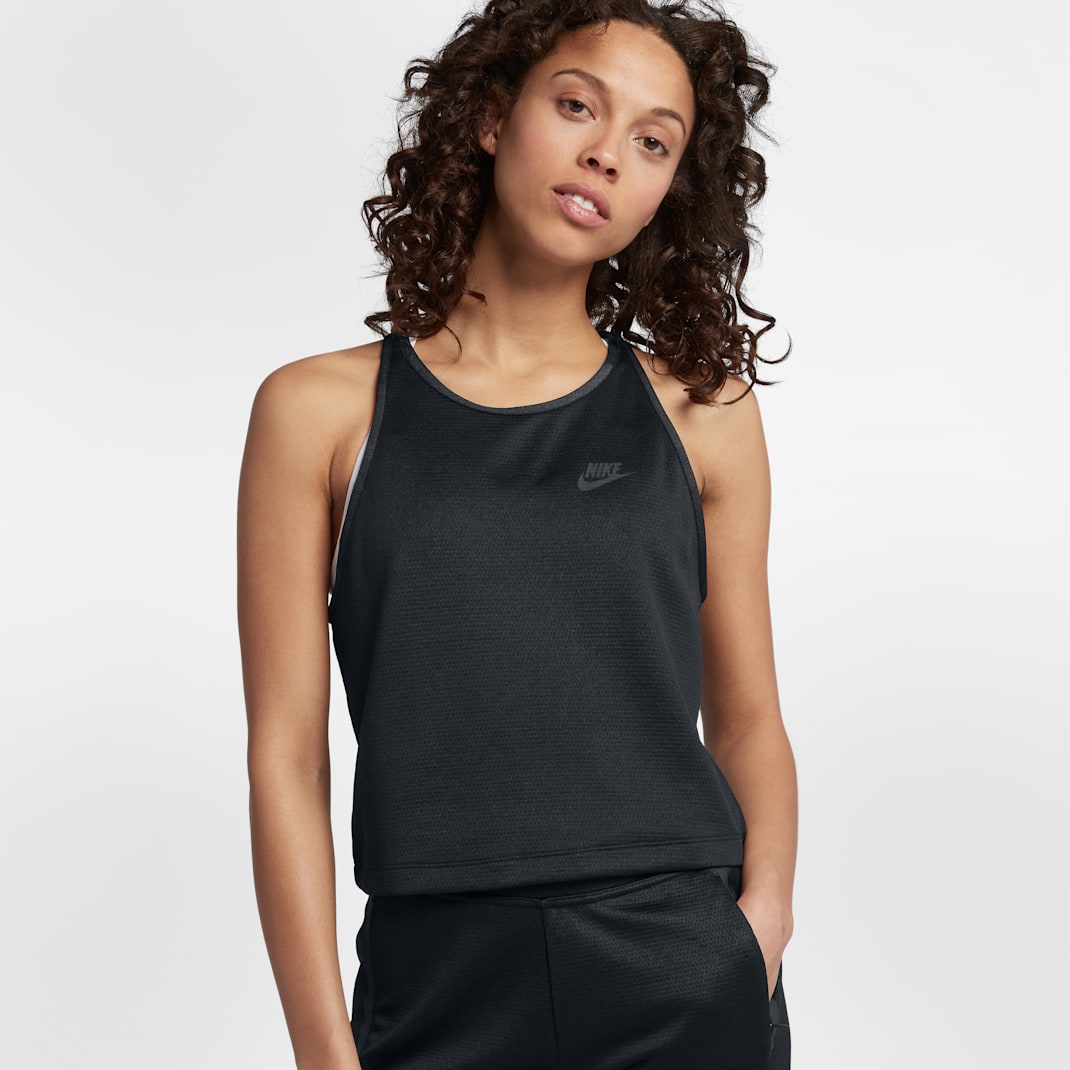 Débardeur Nike Sportswear Tech Fleece pour Femme - Noir/Noir