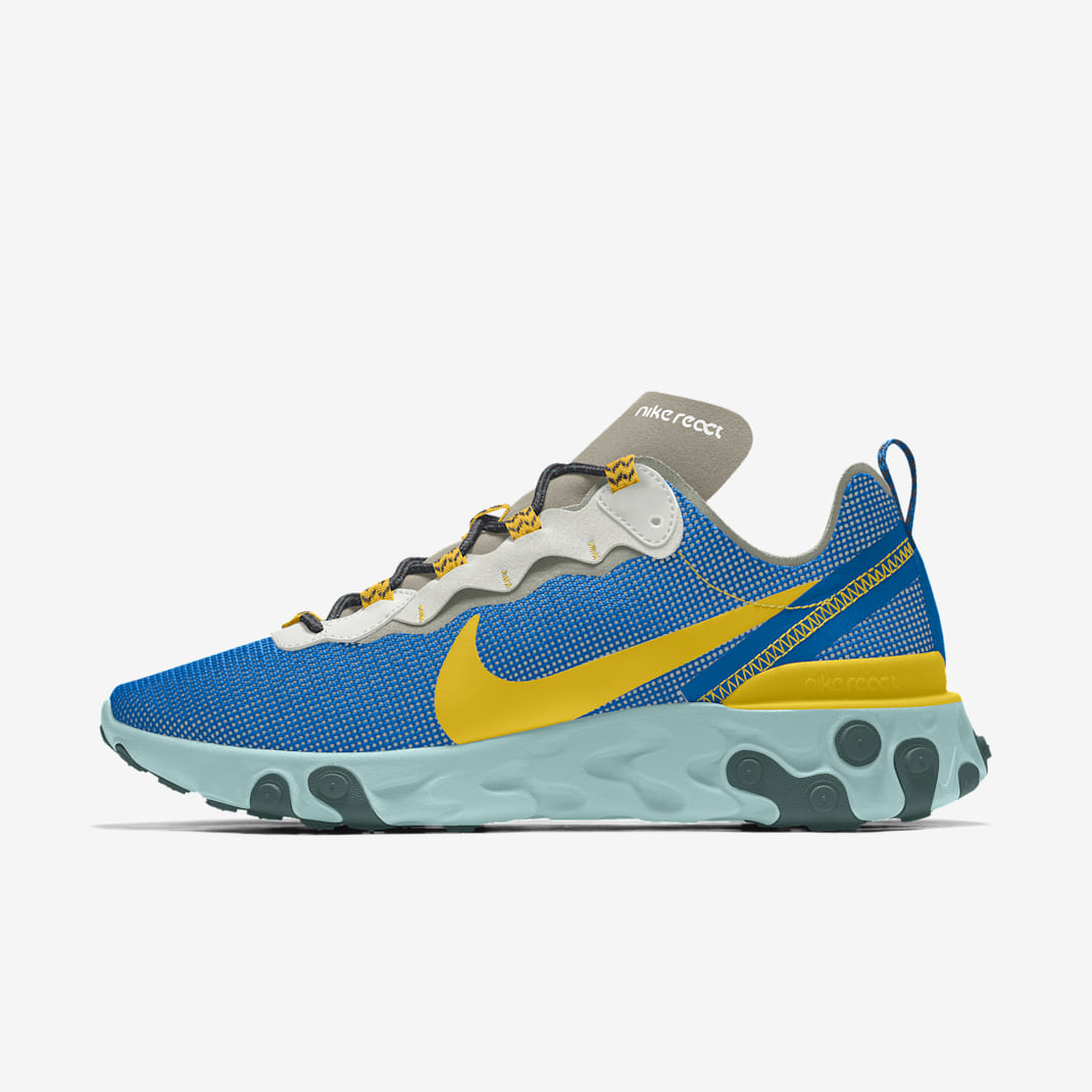 Nike React Element 55 Premium By You Custom Men's Shoe - Multi-Colour/Multi-Colour/Multi-Colour