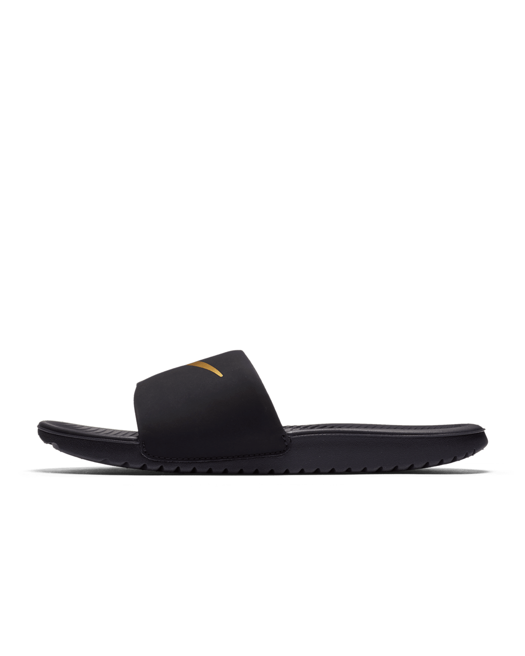 Nike Kawa Younger/Older Kids' Slide - Black/Metallic Gold