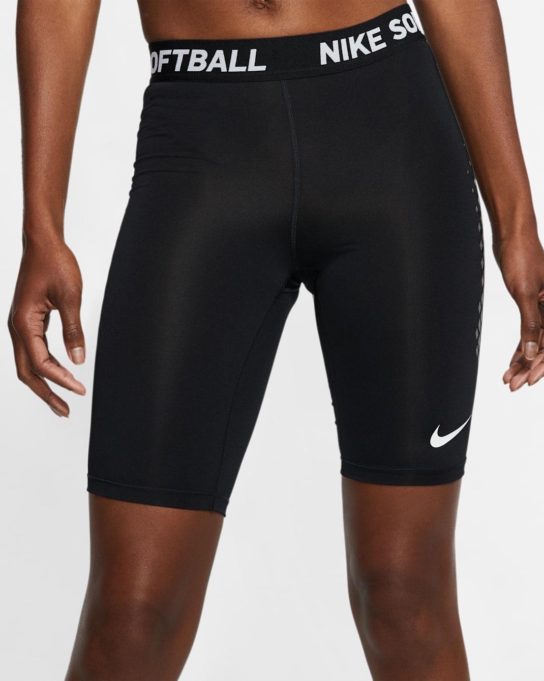 Nike Women's Slider Softball Shorts - Team Black/Team White