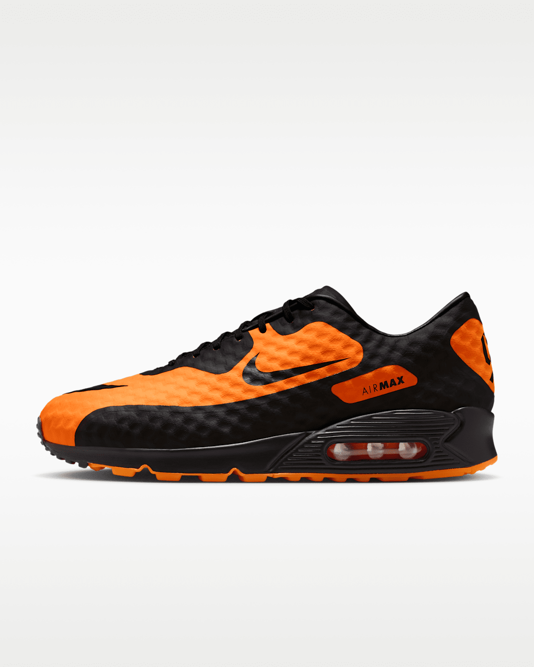 Мужские кроссовки Nike Air Max 90 Premium, ярко-цитрусовый/оранжевый/черный