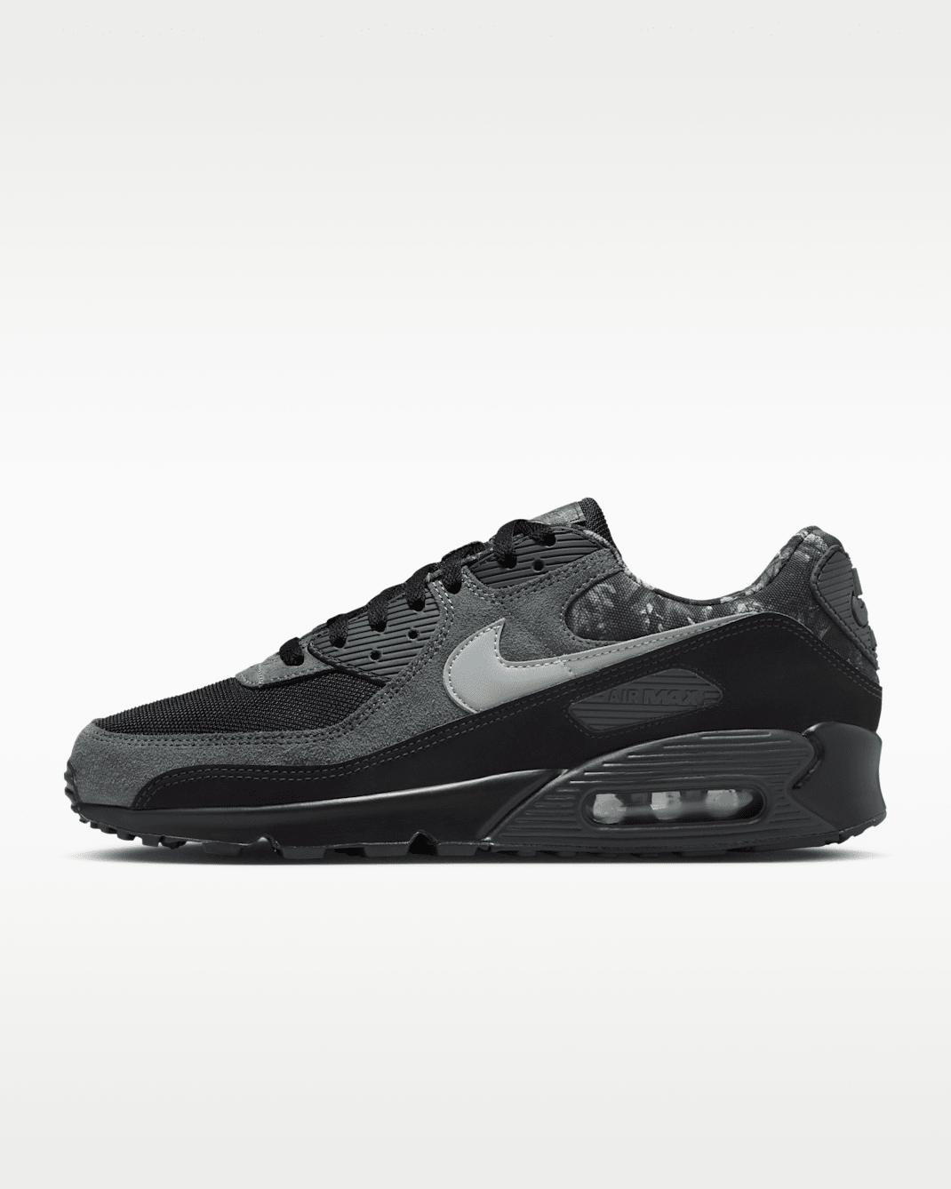 Мужские кроссовки Nike Air Max 90 Premium, черно-серые