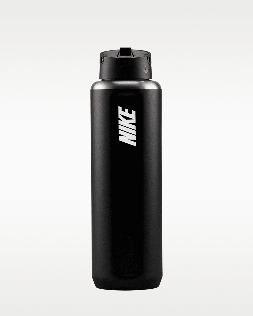 Бутылка Nike Recharge 946 мл со соломинкой, черный/белый