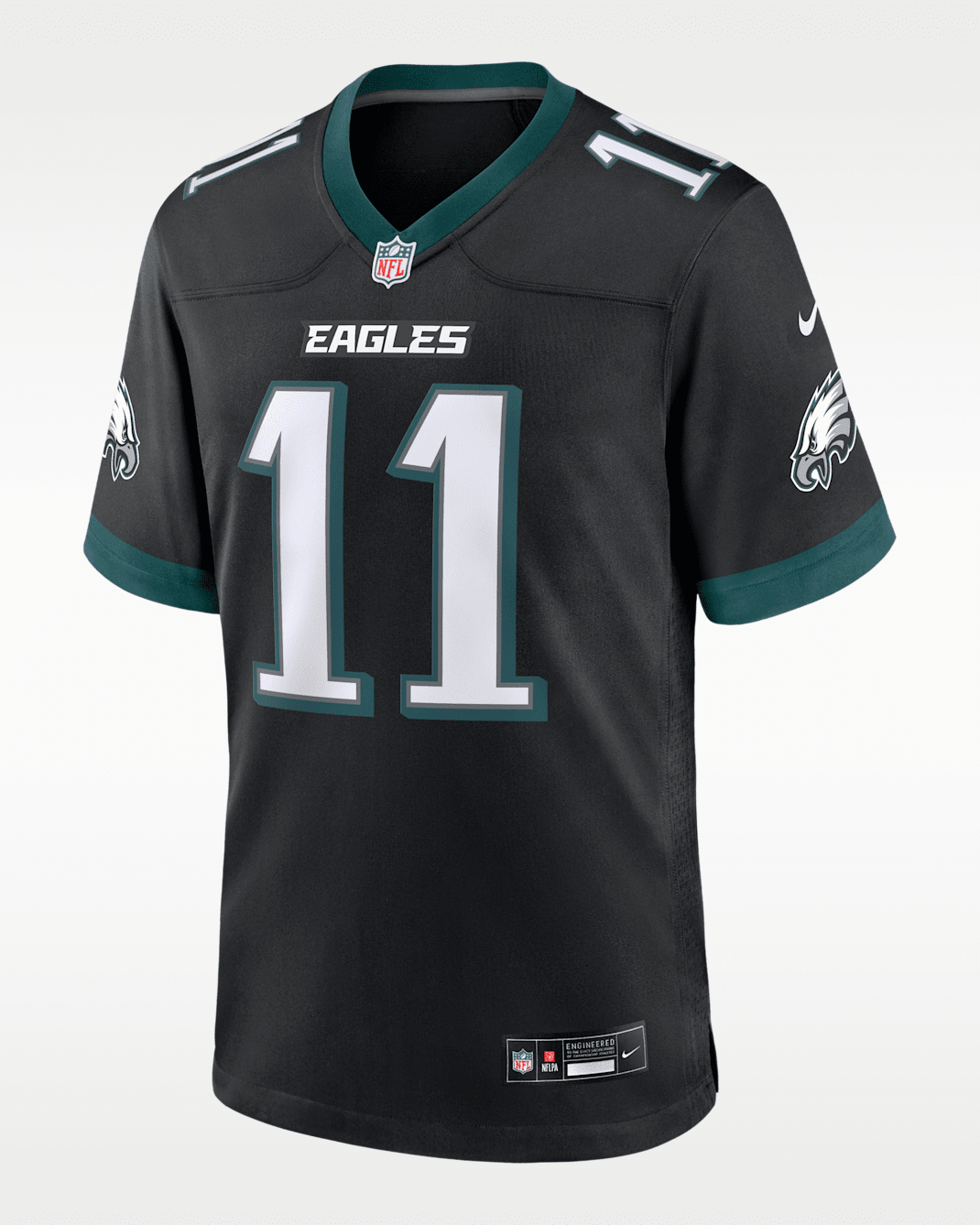 Мужское джерси Nike Saquon Barkley Eagles, черный