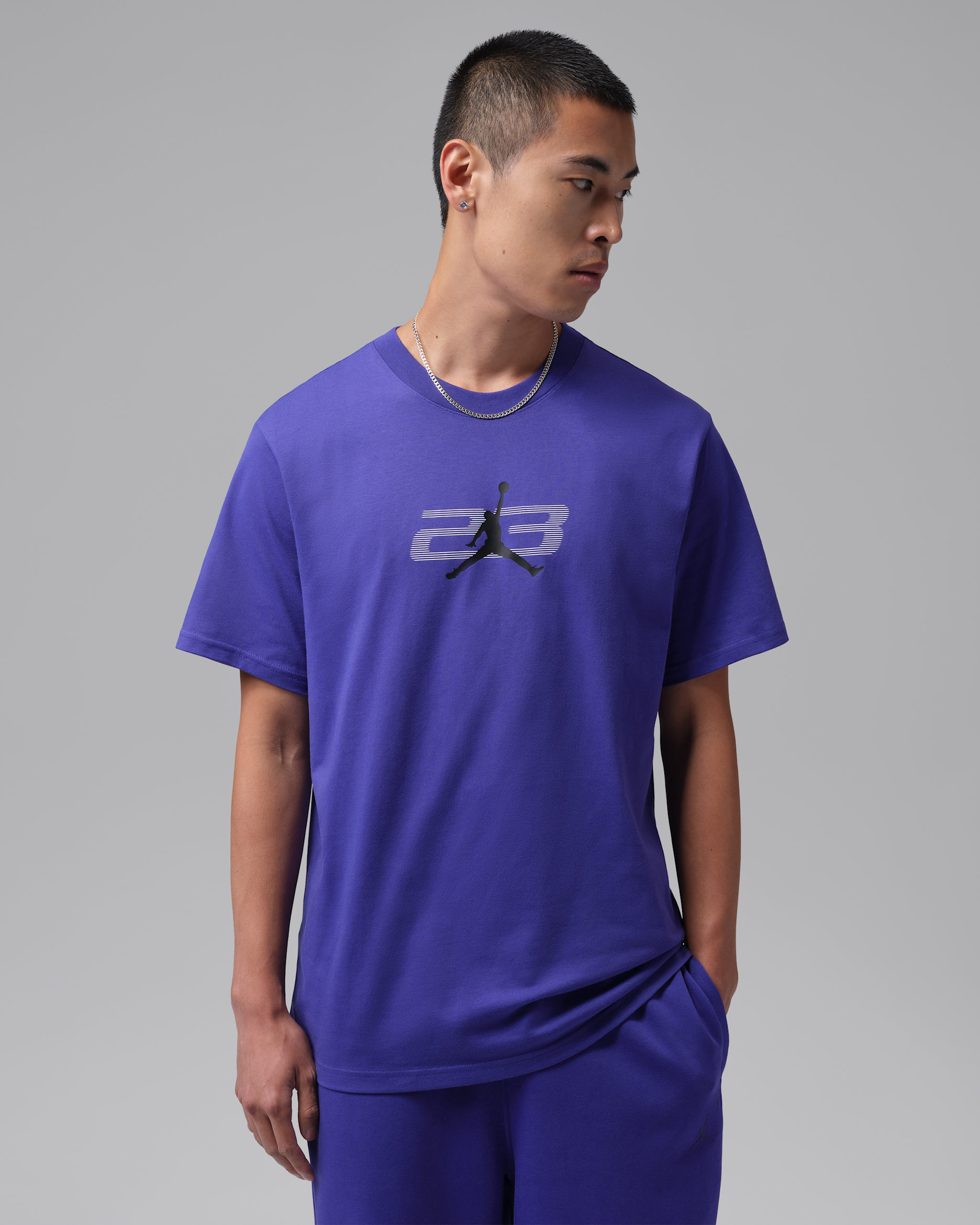 Jordan Sport Men's Dri-FIT Graphic T-Shirt - Light Concord/Black