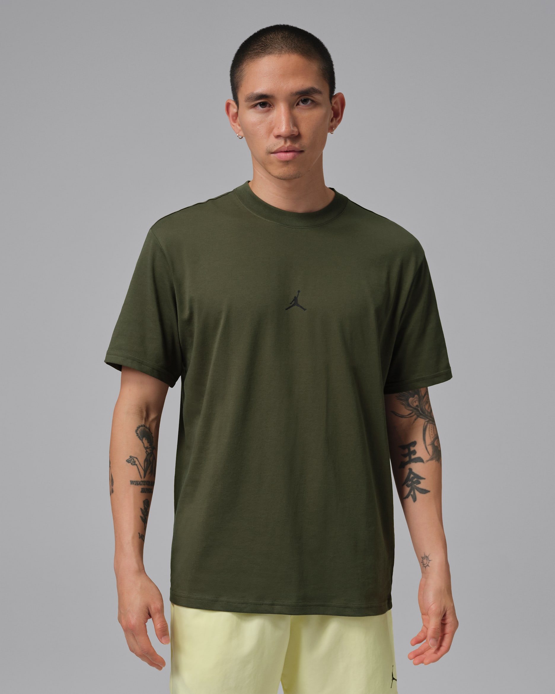 Jordan Sport Men's Dri-FIT Jumpman T-Shirt - Cargo Khaki/Black