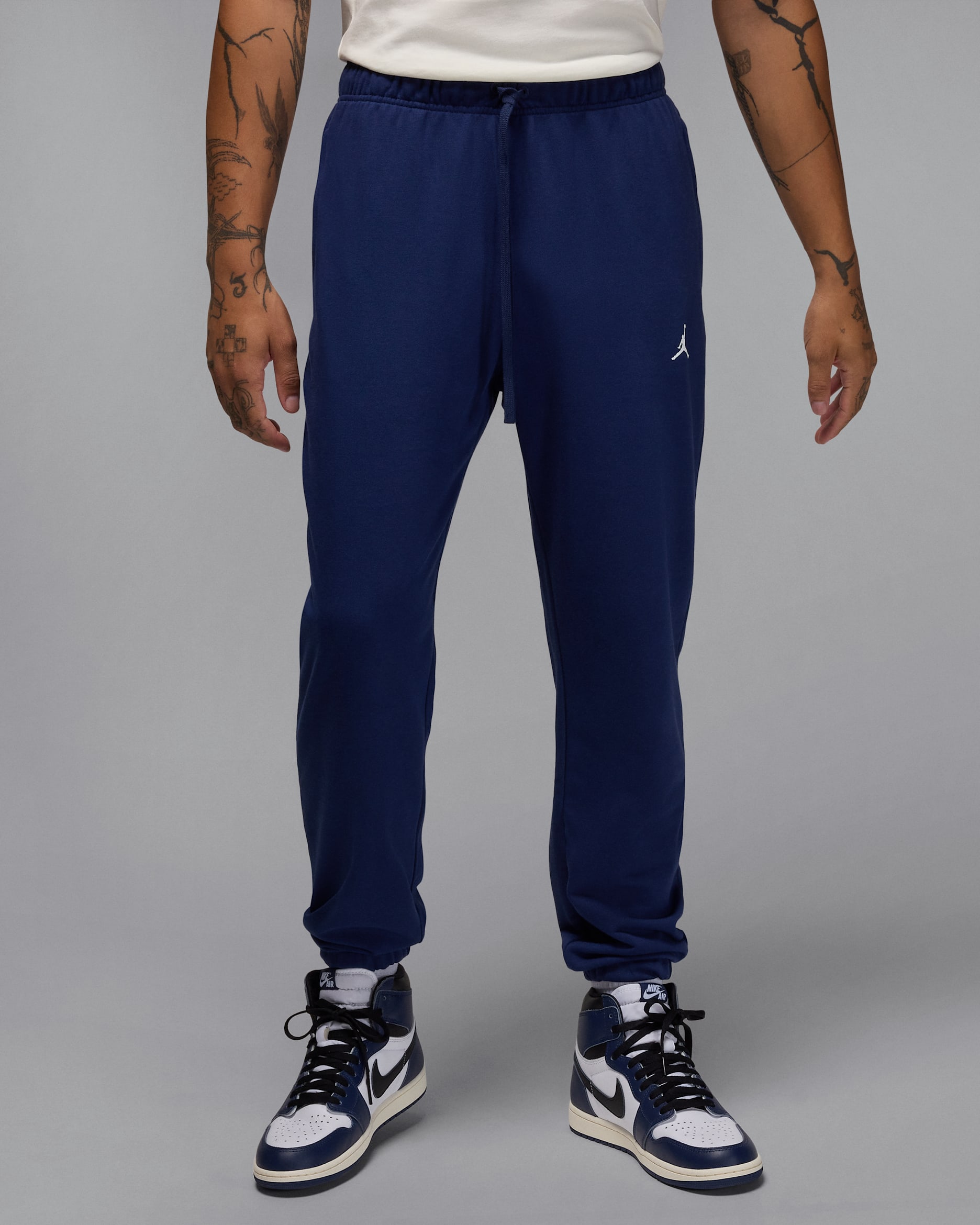 Pants de tejido Fleece Dri-FIT para hombre Jordan Sport Crossover - Azul marino medianoche/Blanco