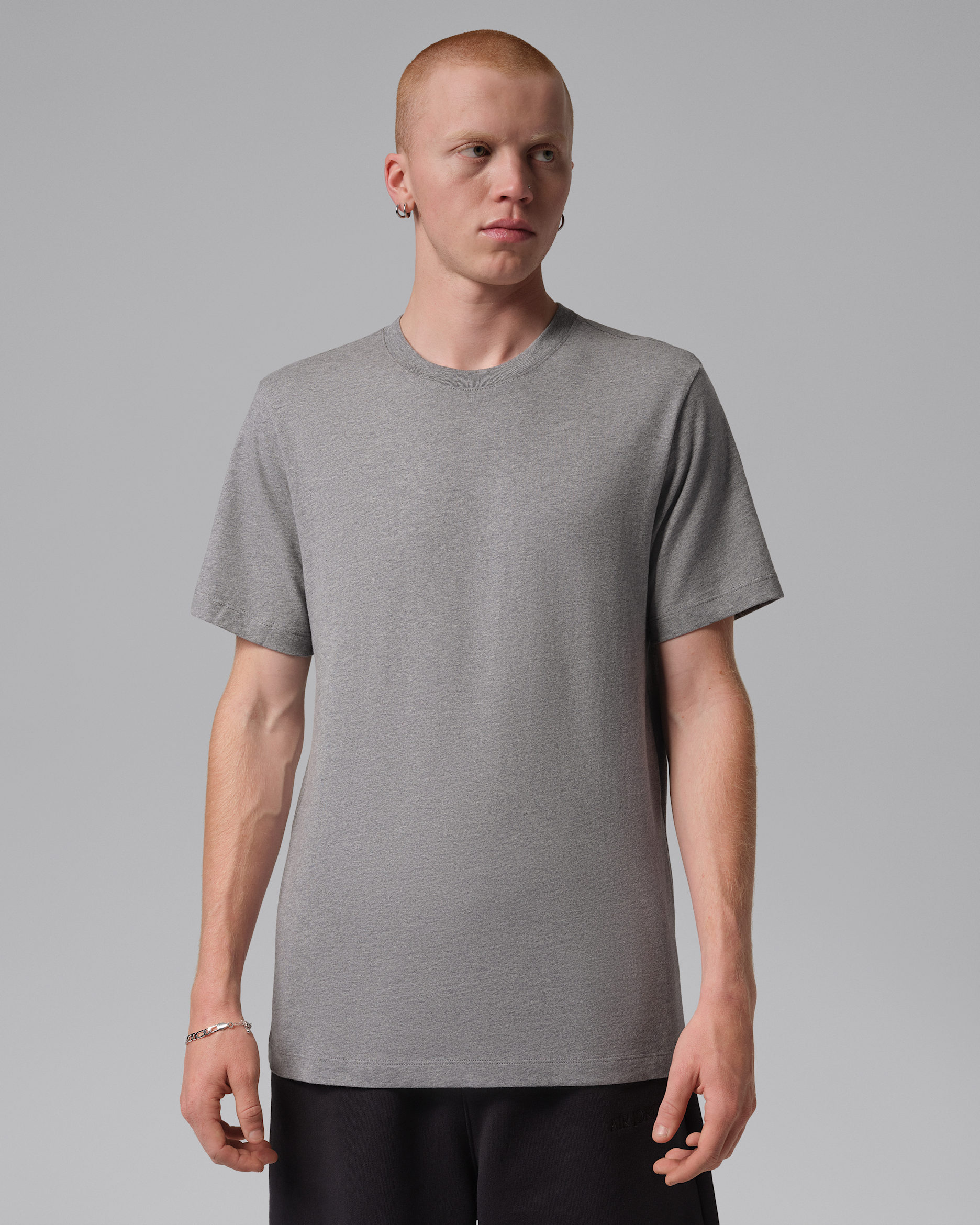 Playera de manga corta para hombre Jordan - Carbono jaspeado