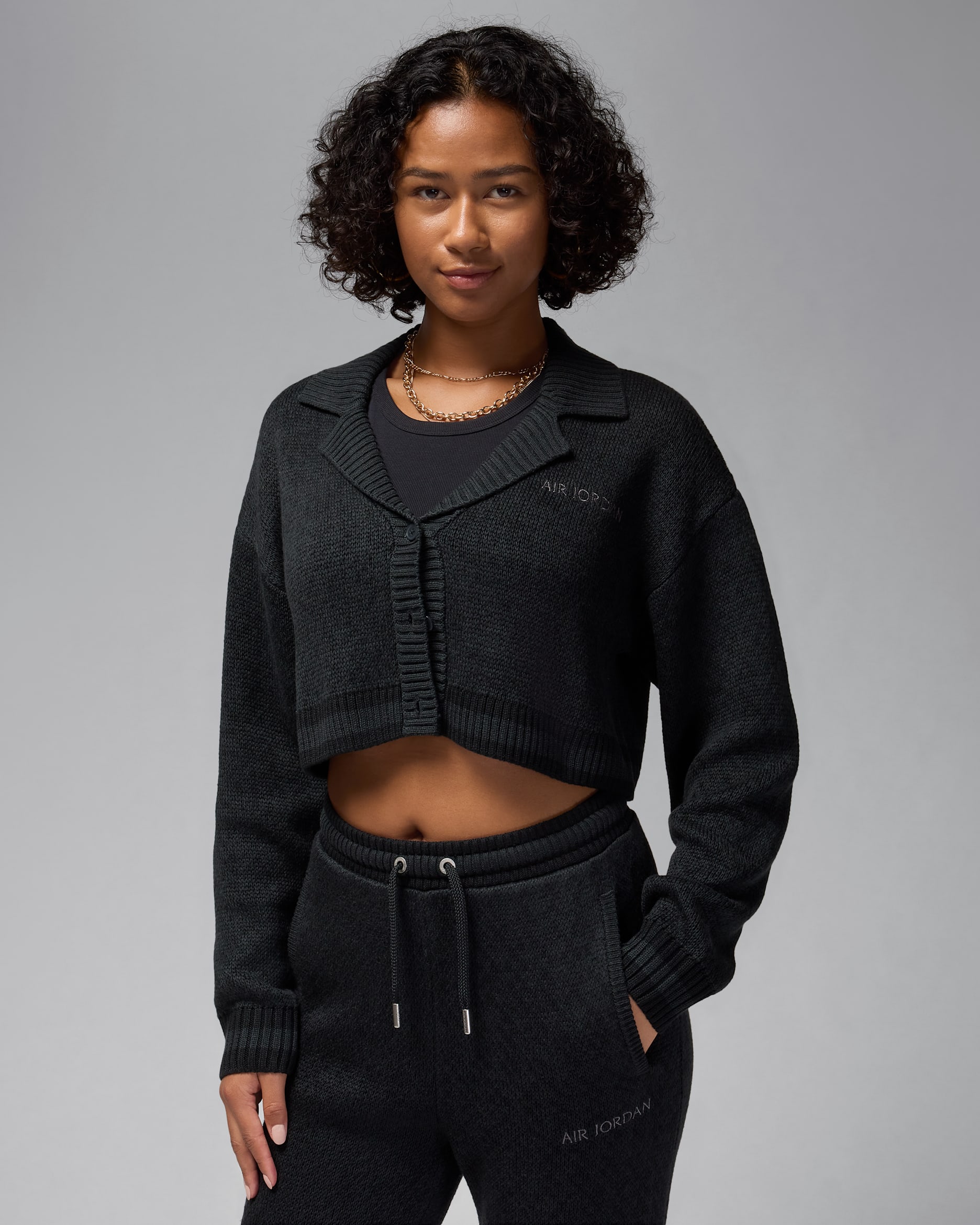 Air Jordan Women's Knit Cardigan - Black