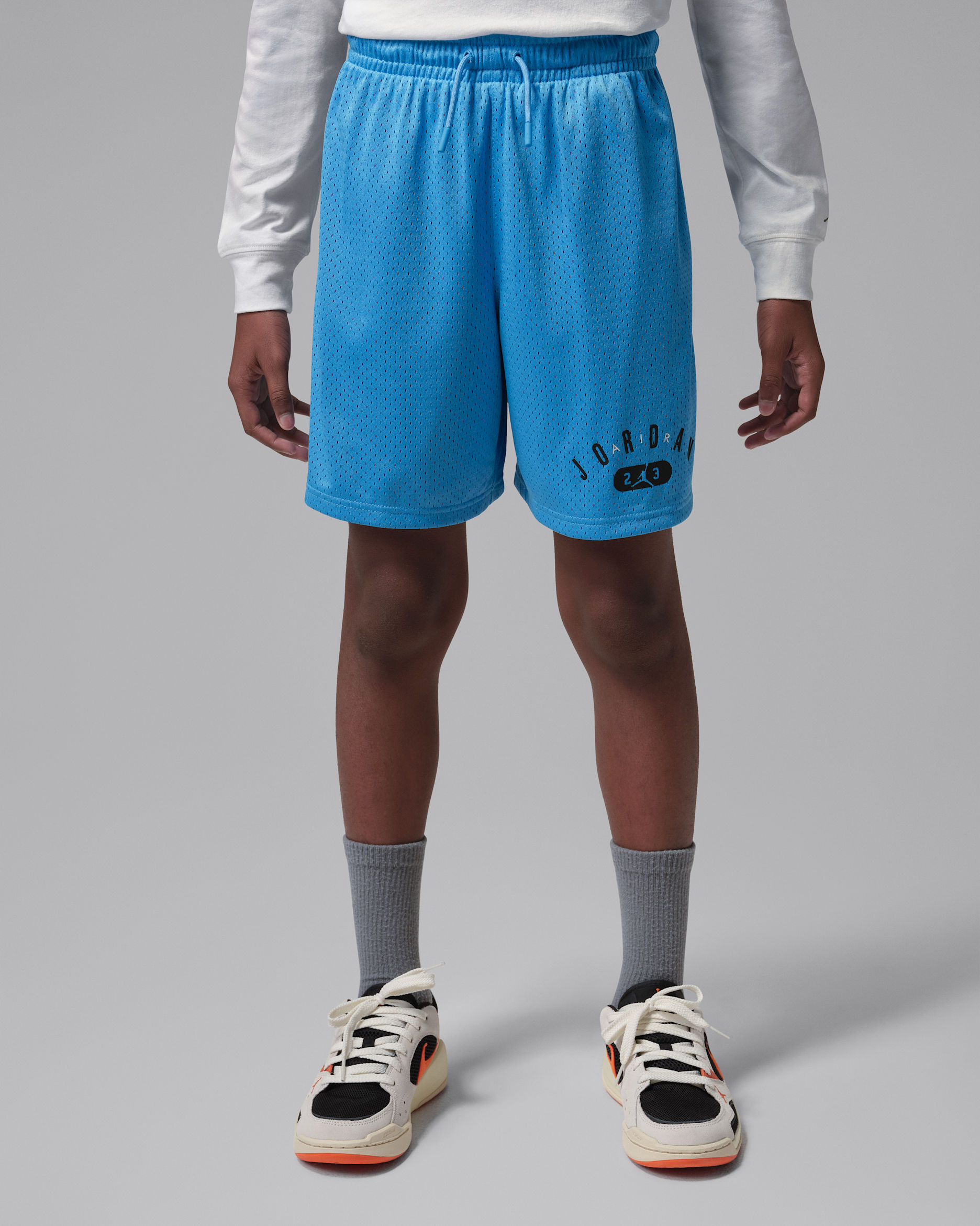 Shorts deportivos 23 para niños talla grande Jordan - Azul