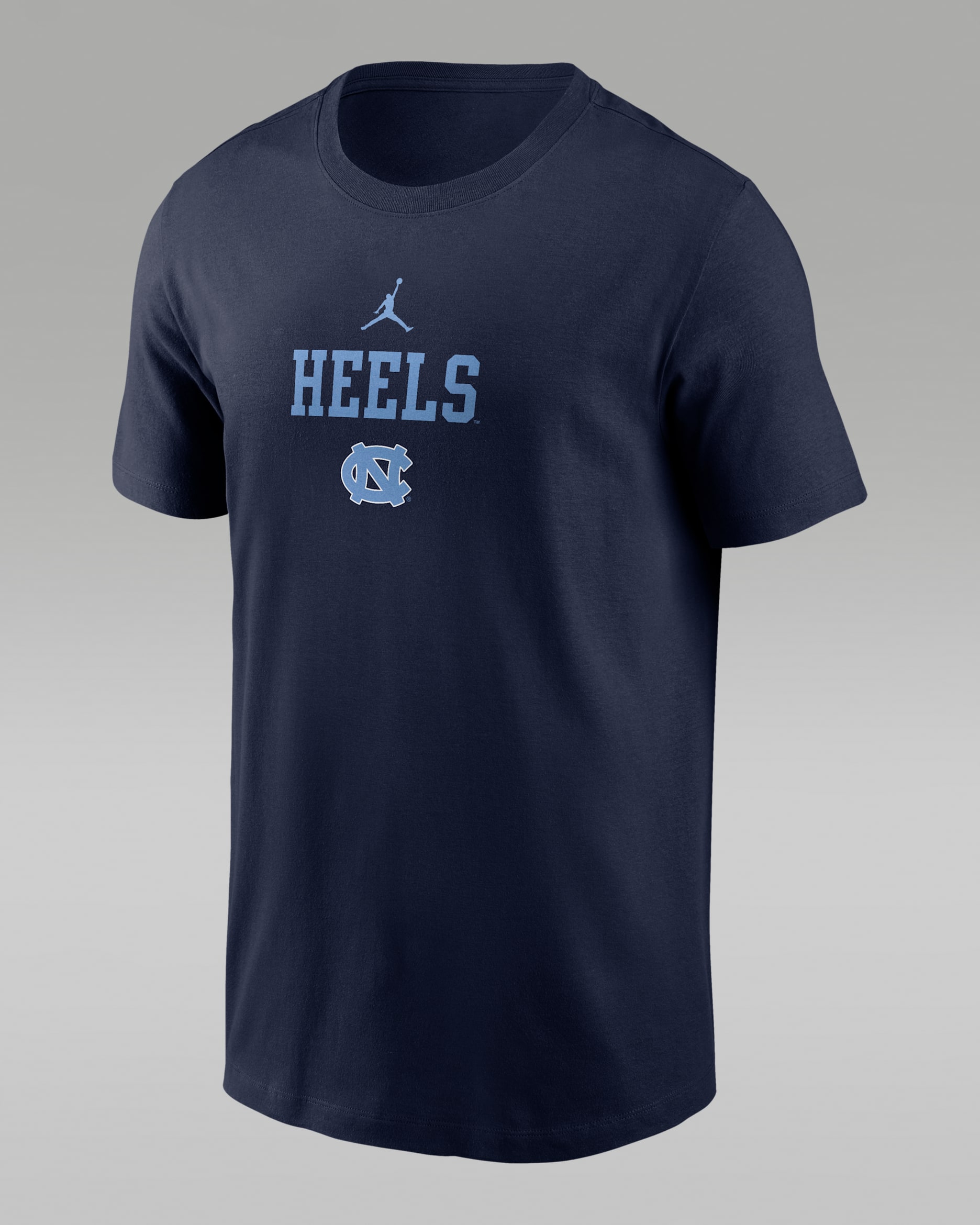 North Carolina 2-Hit Stacked Men's Jordan Brand College T-Shirt - Navy