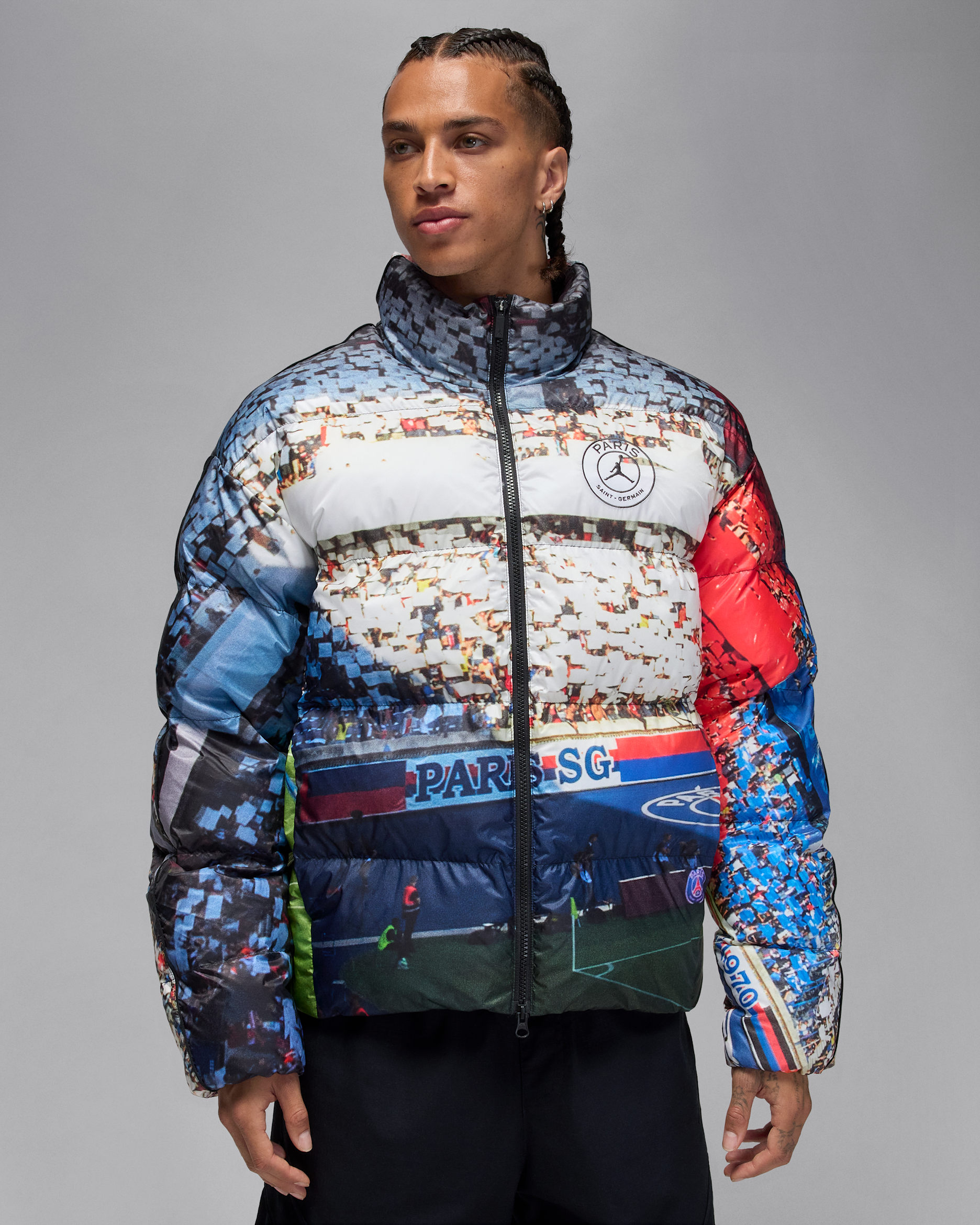 Paris Saint-Germain parka voor heren - Zwart