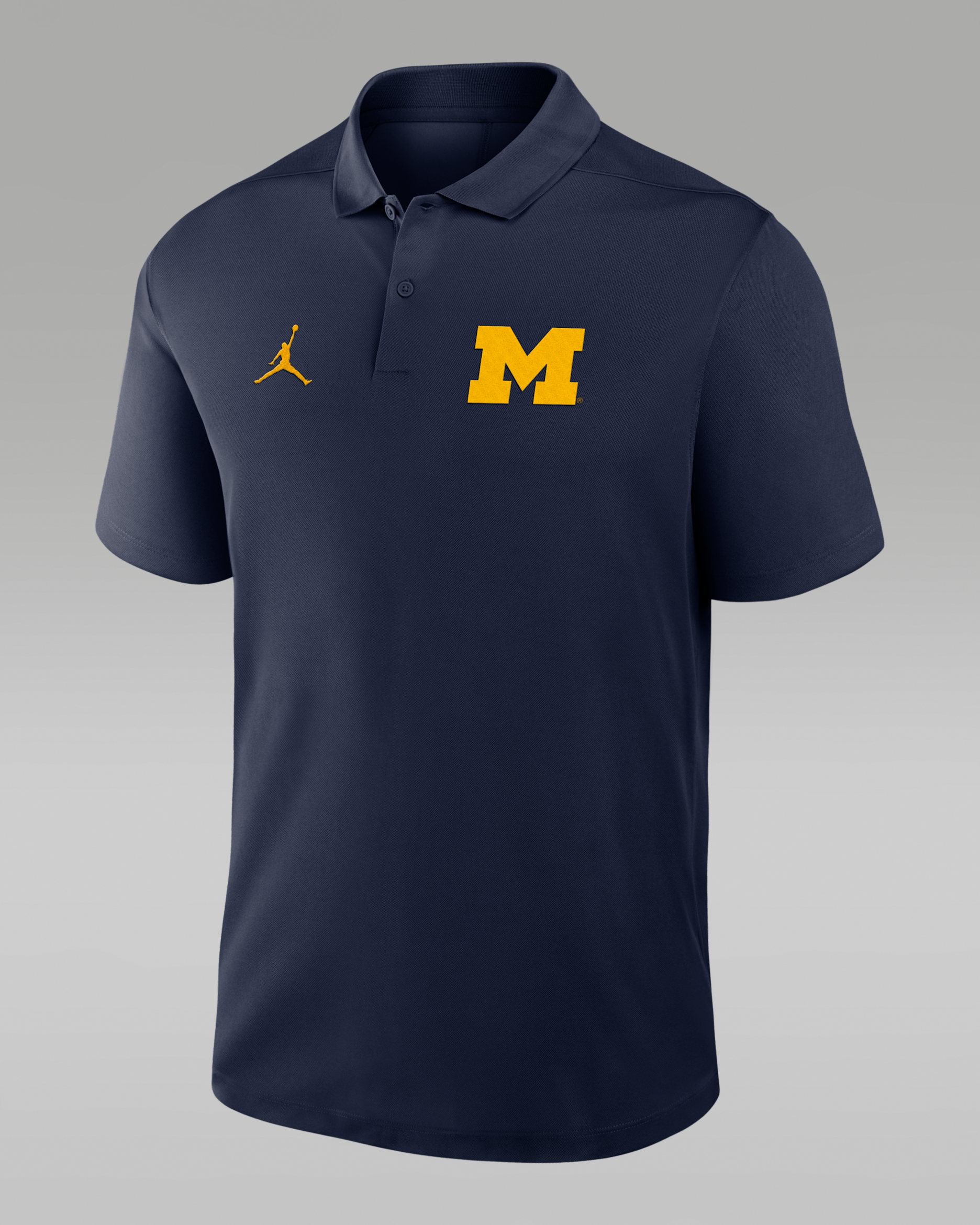 Michigan Primetime Victory Primary Logo Men's Nike Dri-FIT College Polo - College Navy