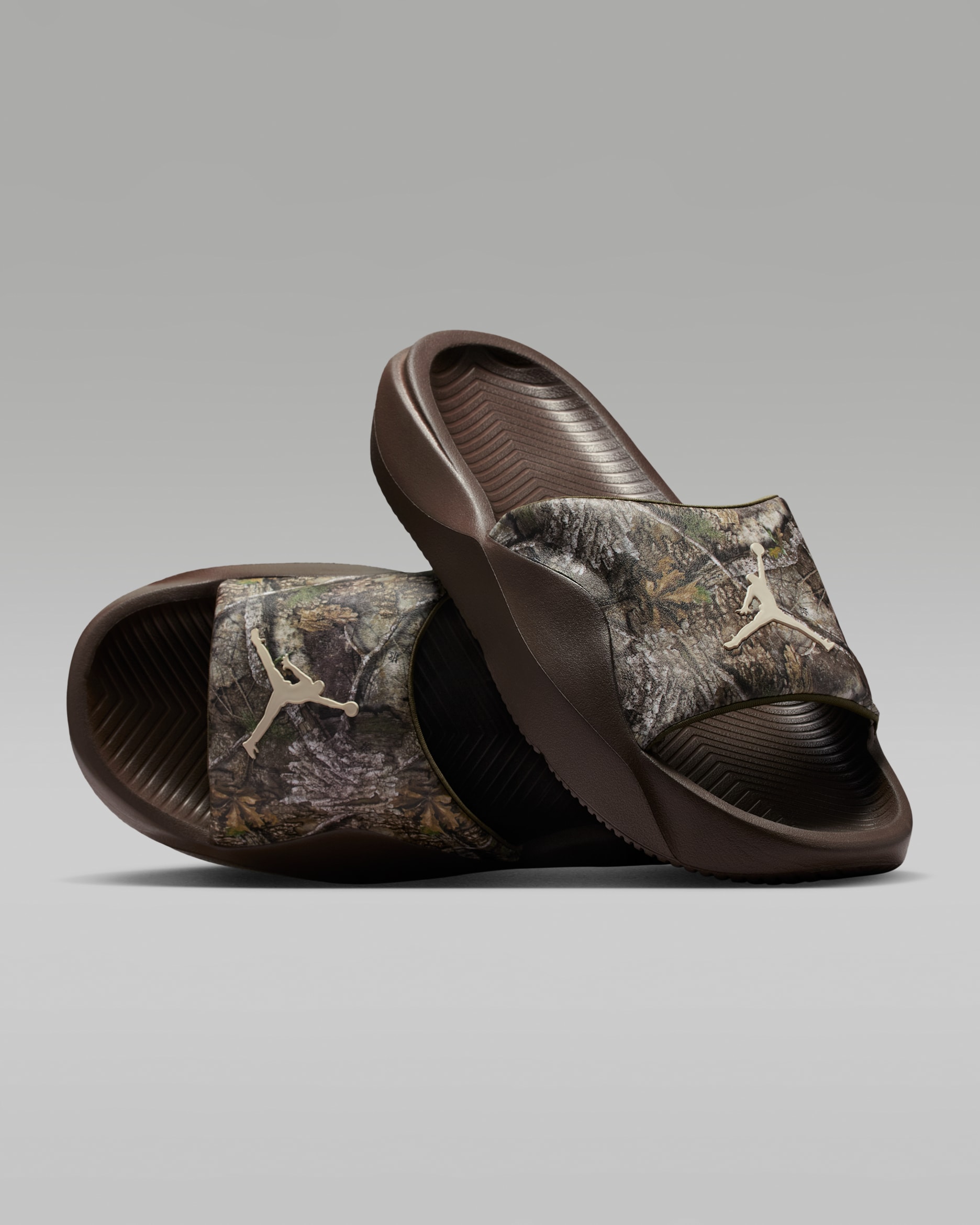 Jordan Franchise Men's Slides - Medium Olive/Baroque Brown/Light Orewood Brown