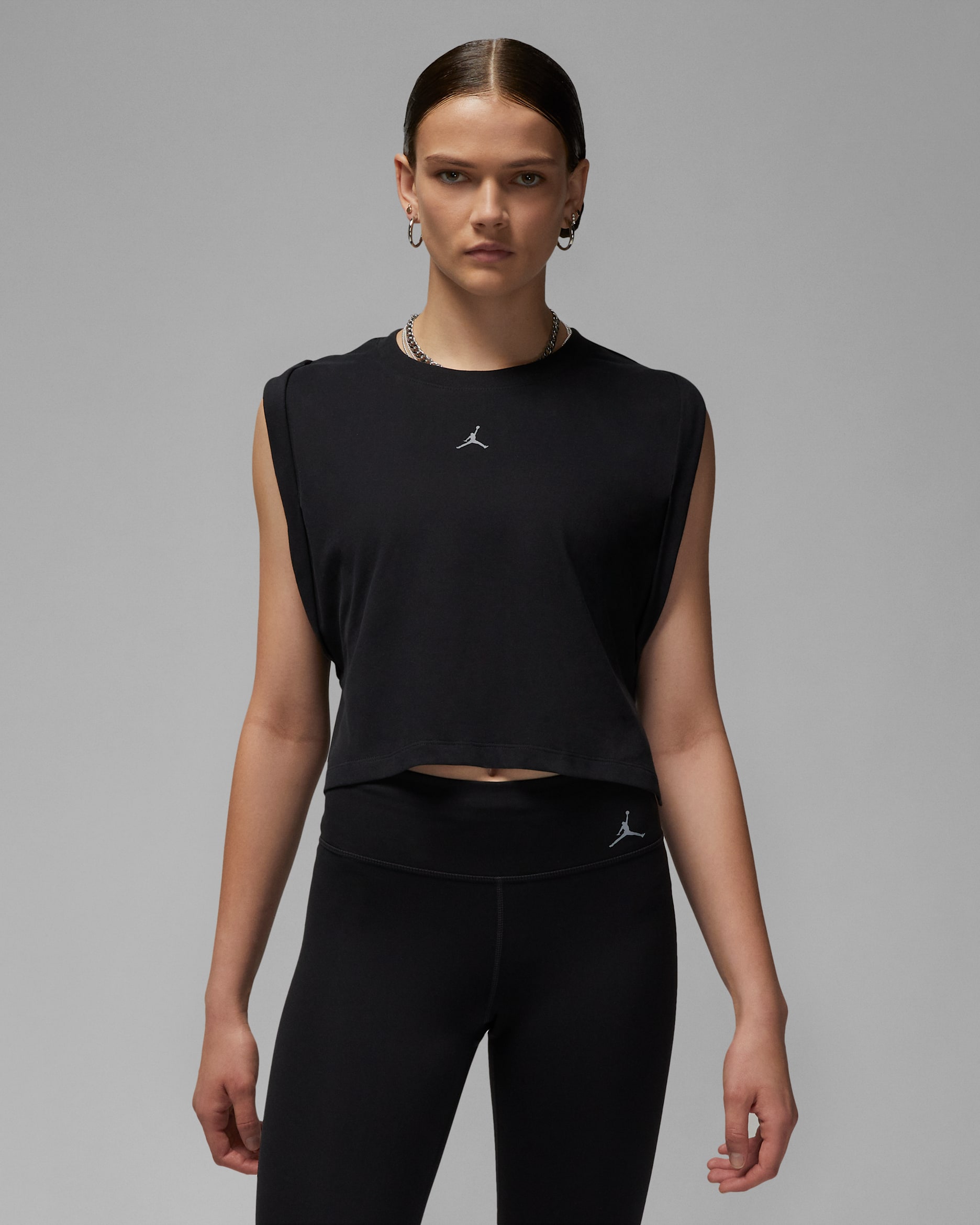 Jordan Sport Essentials 女款背心 - 黑色/Stealth