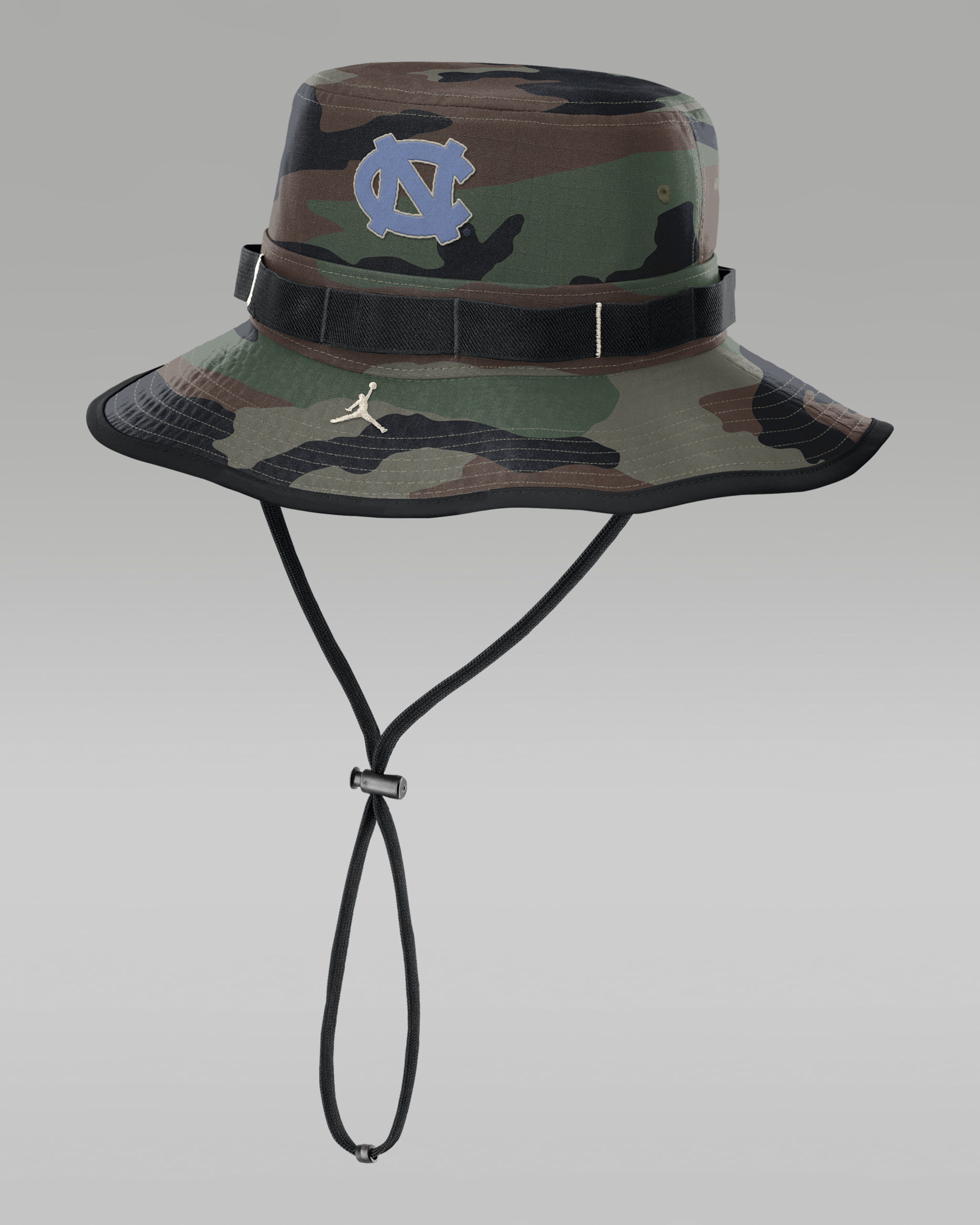 North Carolina 2025 Military Appreciation Boonie Men's Jordan Brand Dri-FIT College Bucket Hat - Olive