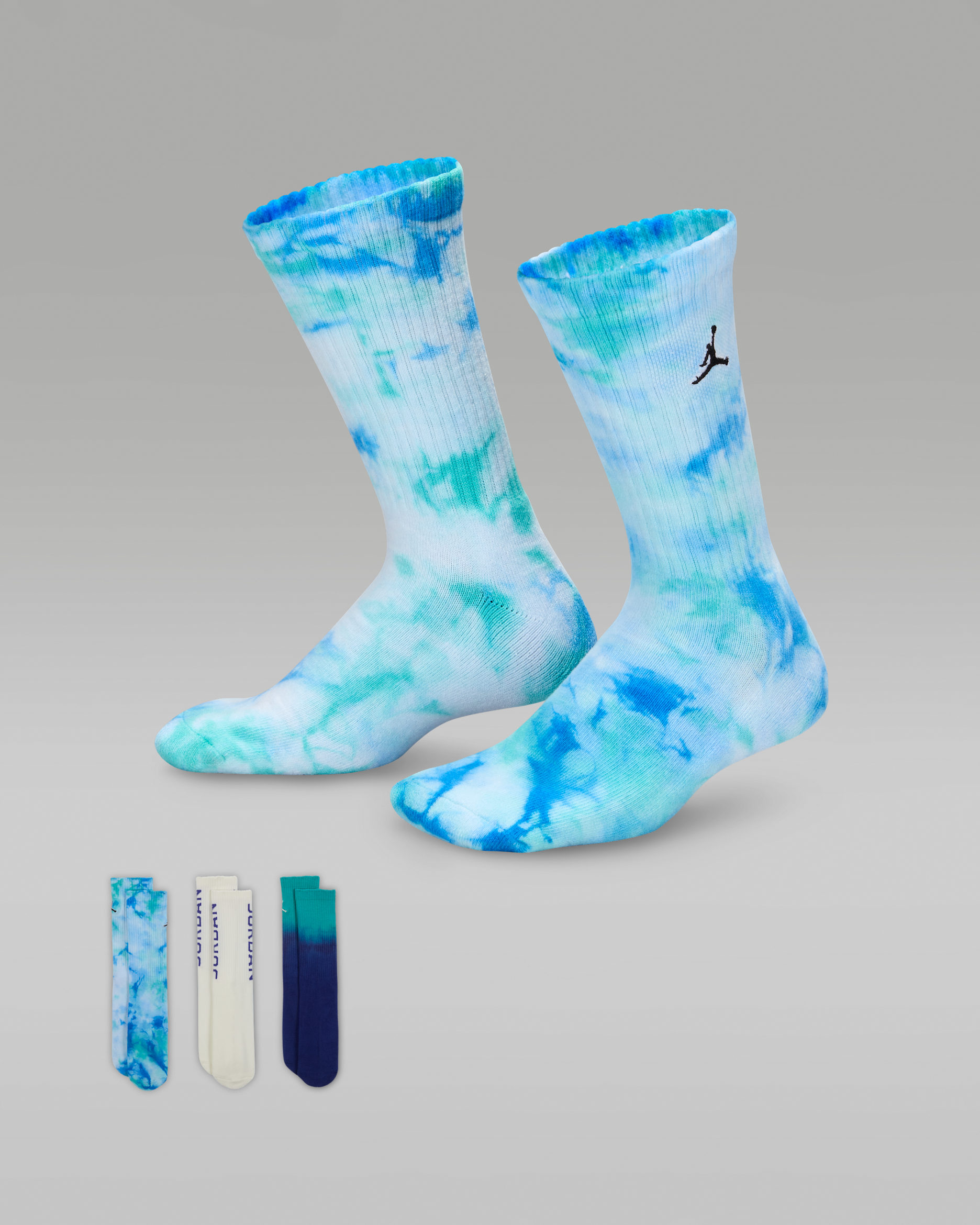 Chaussettes mi-mollet Poolside Jordan Essentials pour ado (3 paires) - Sail