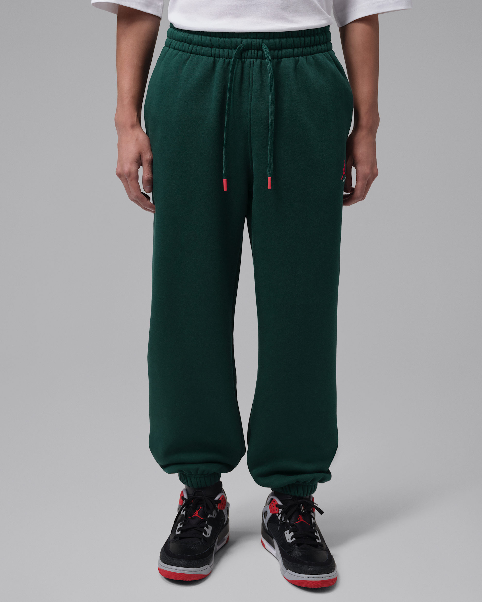 Jordan Brooklyn Men's Trousers - Midnight Spruce/University Red