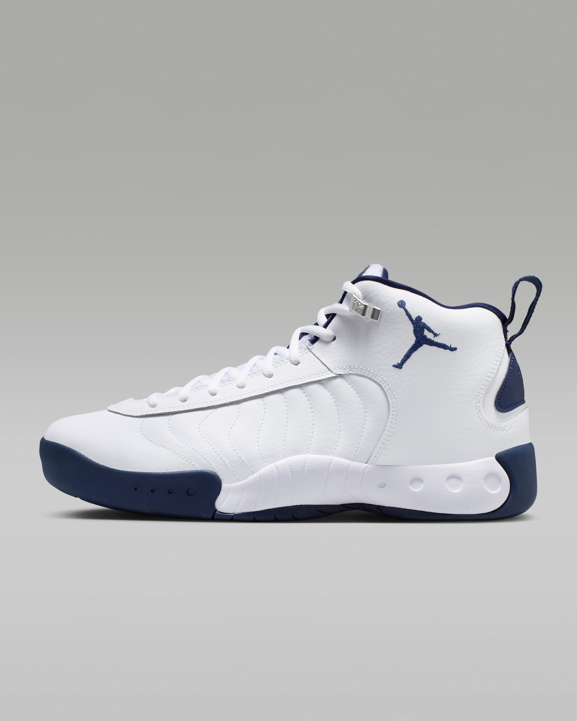 Jordan Jumpman Pro Men's Shoes - White/Metallic Silver/Midnight Navy