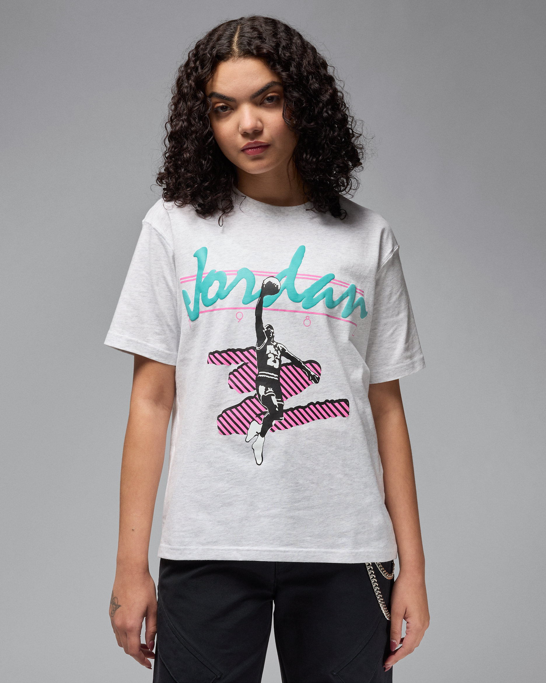 Playera con gráfico para mujer Jordan MVP - Abedul jaspeado