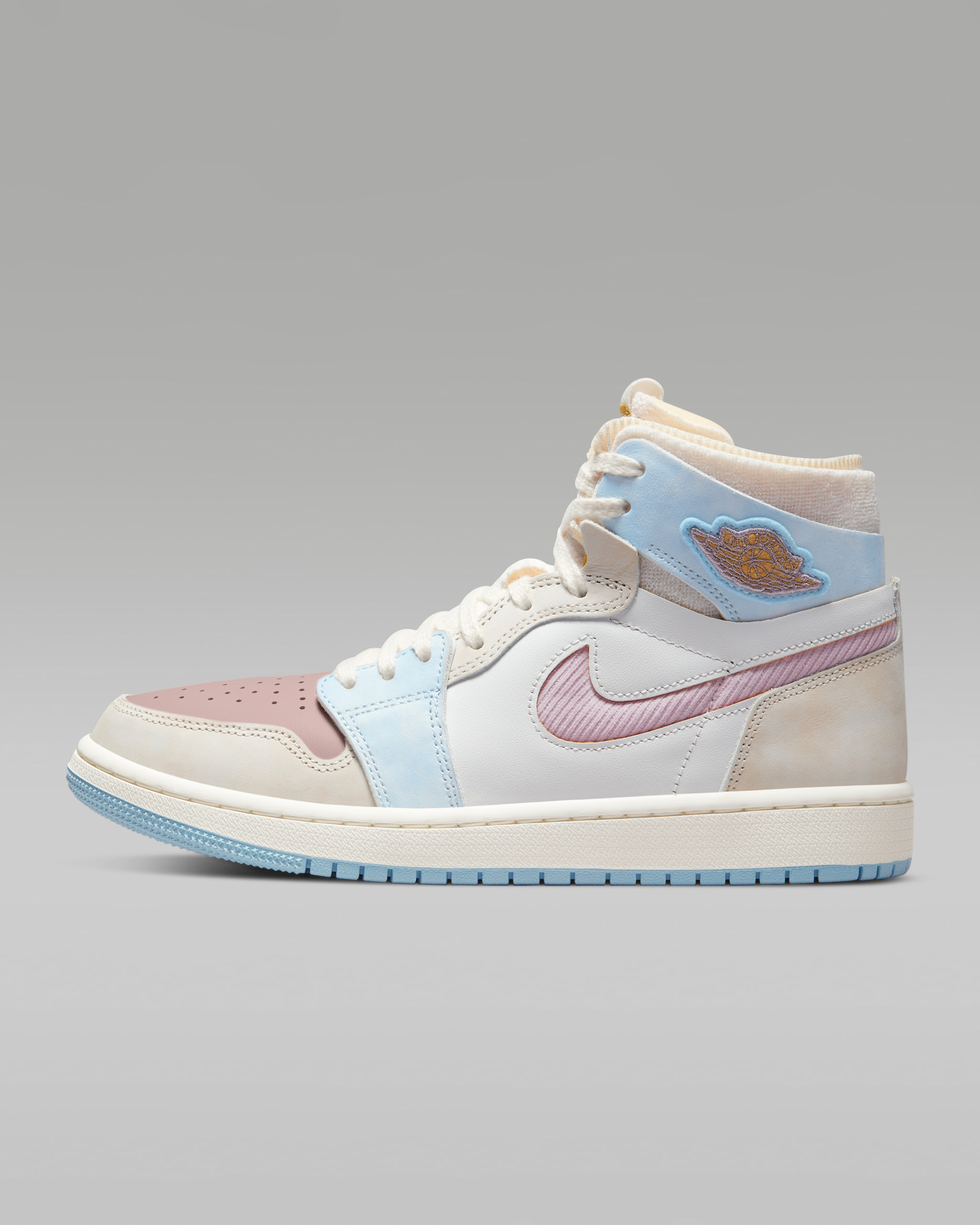 Air Jordan 1 Zoom Air Comfort 女鞋 - Pink Oxford/Sail/Summit White/Plum Fog