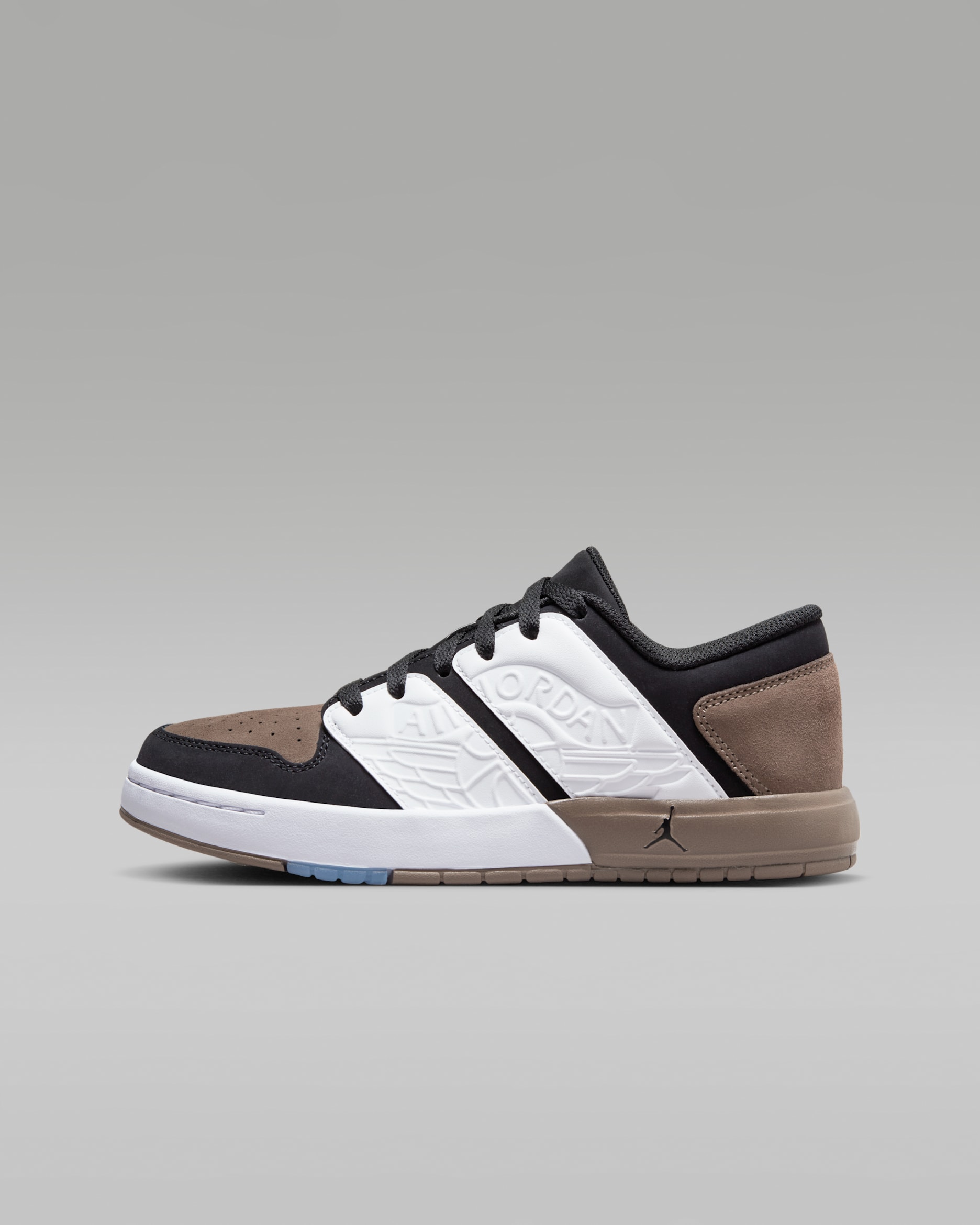 Jordan Nu Retro 1 Low Older Kids' Shoes - White/Palomino/White/Black