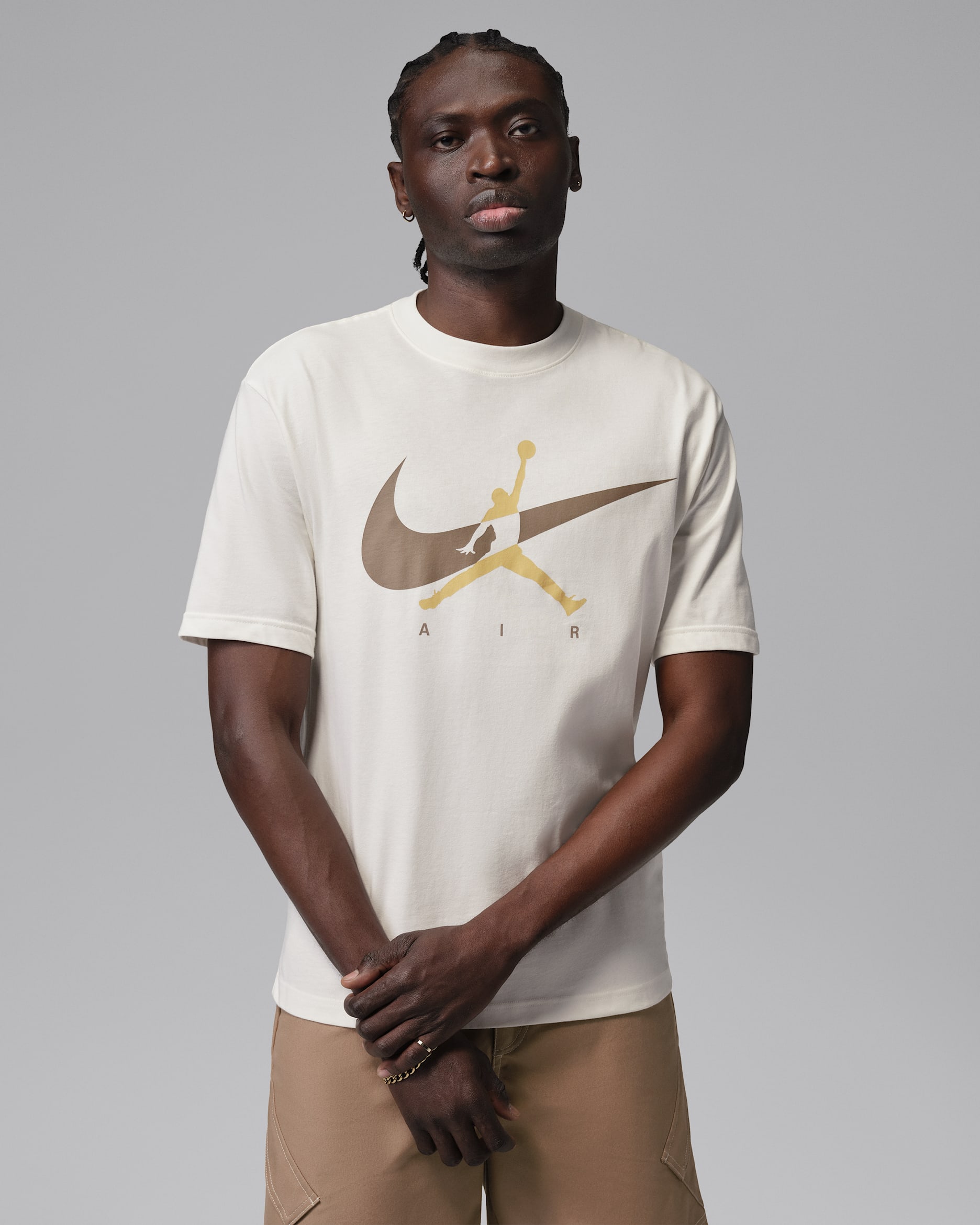 Playera Jordan Jumpman para hombre Brooklyn - Vela/Caqui