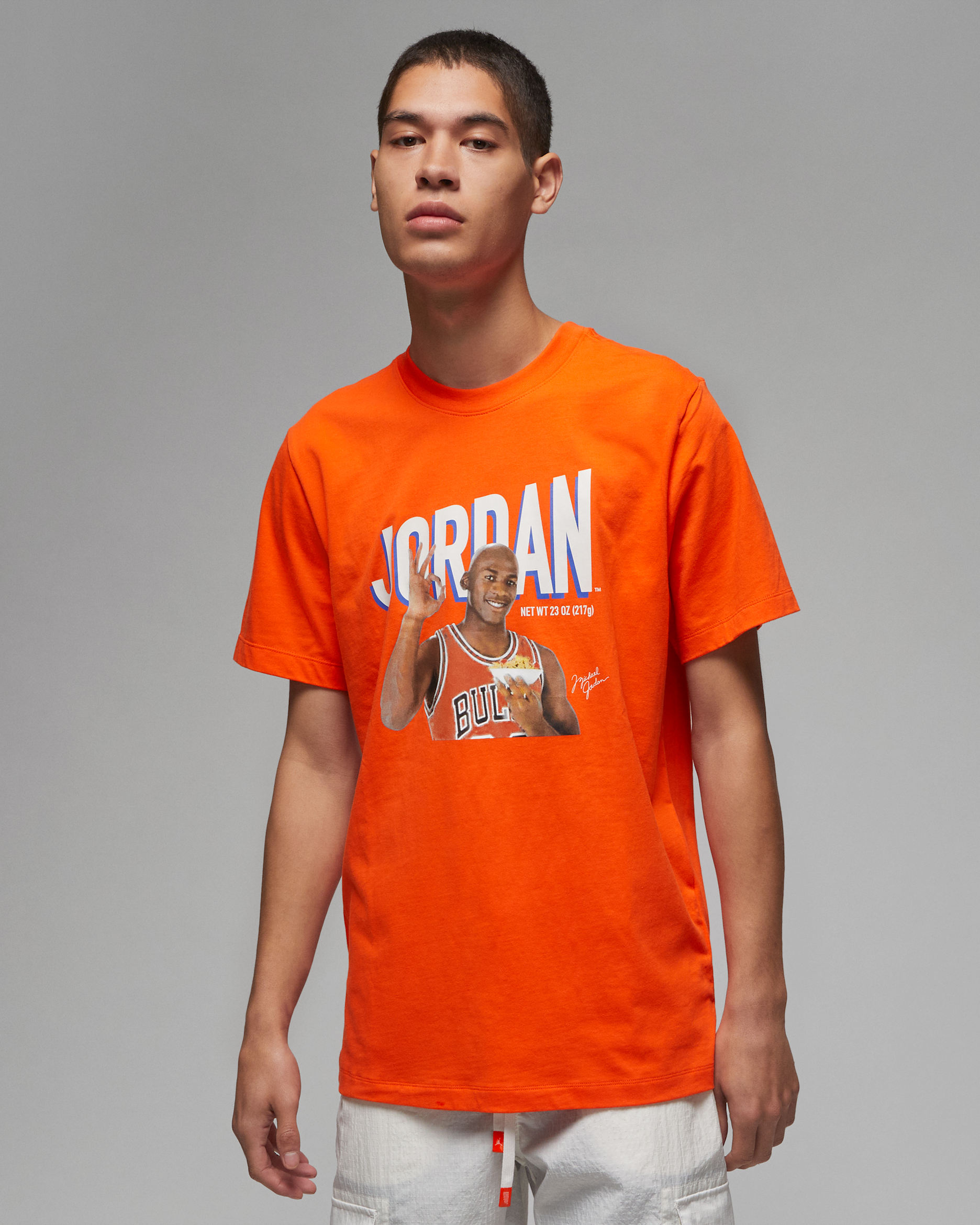 Jordan Flight MVP Men's Graphic T-Shirt - Rush Orange/Phantom