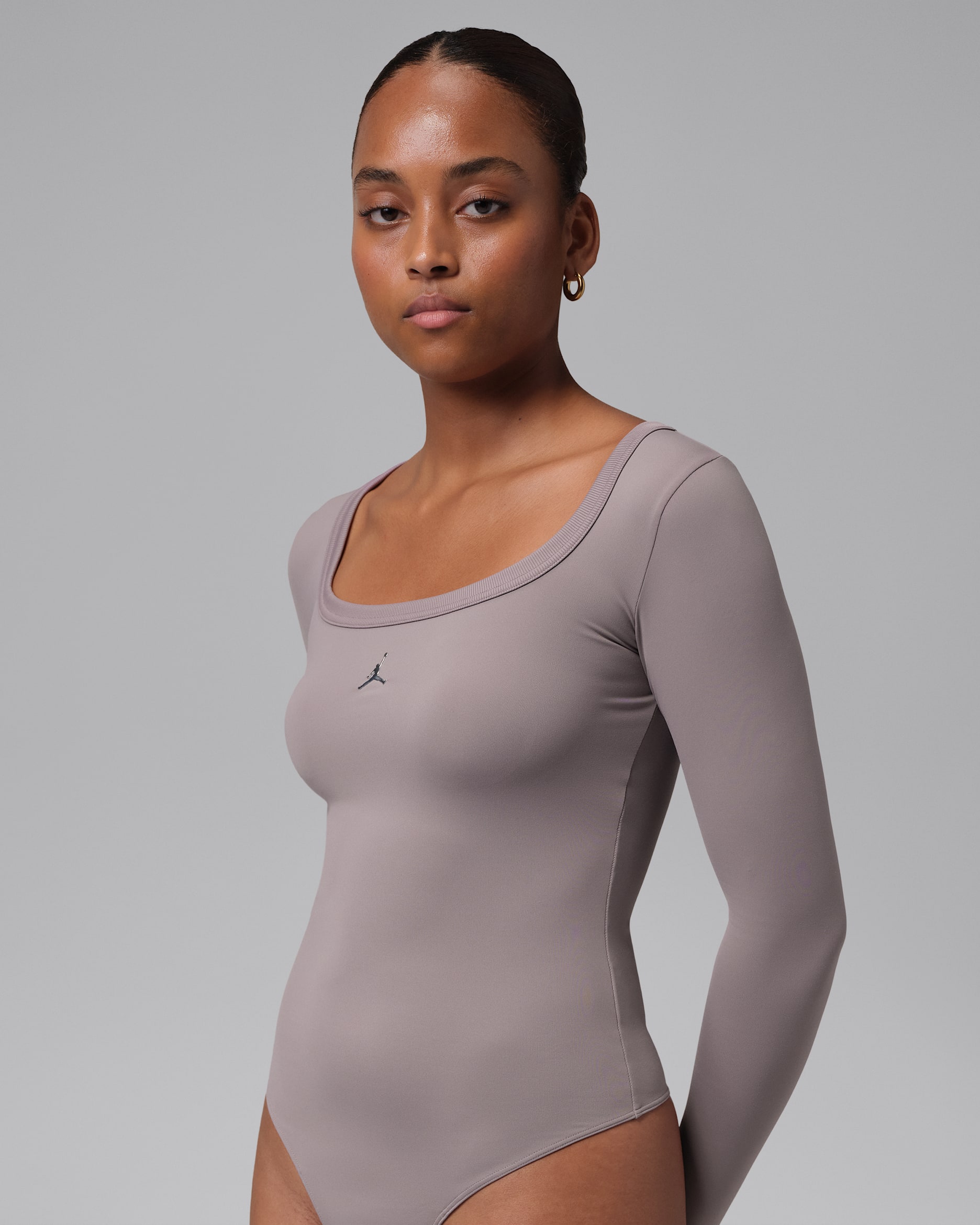 Jordan Brooklyn Women's Long-Sleeve Bodysuit - Purple Smoke