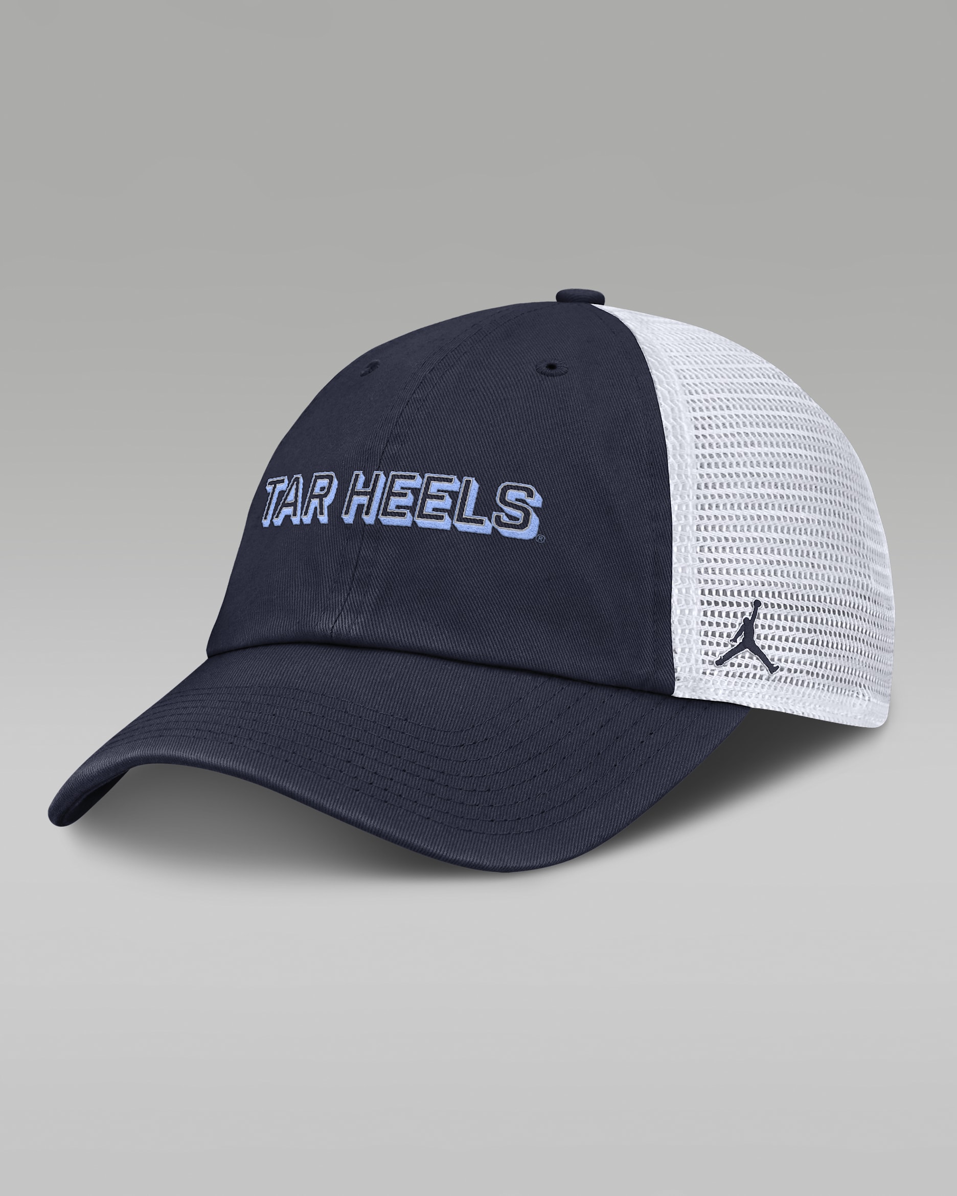 North Carolina On-Field Club Gameday Men's Jordan Brand College Trucker Adjustable Hat - Navy