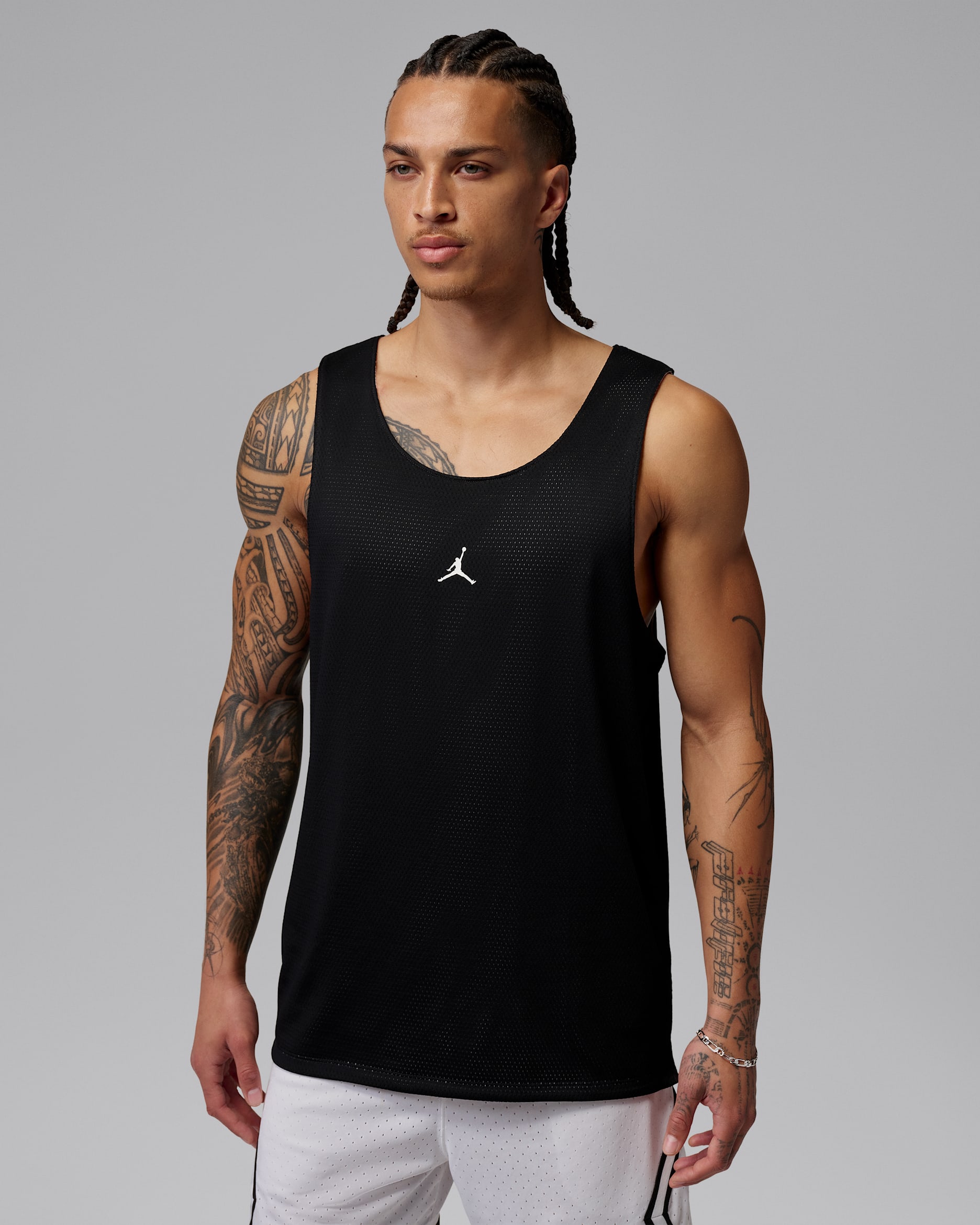 조던 스포츠 남성 리버시블 저지 - 블랙/화이트