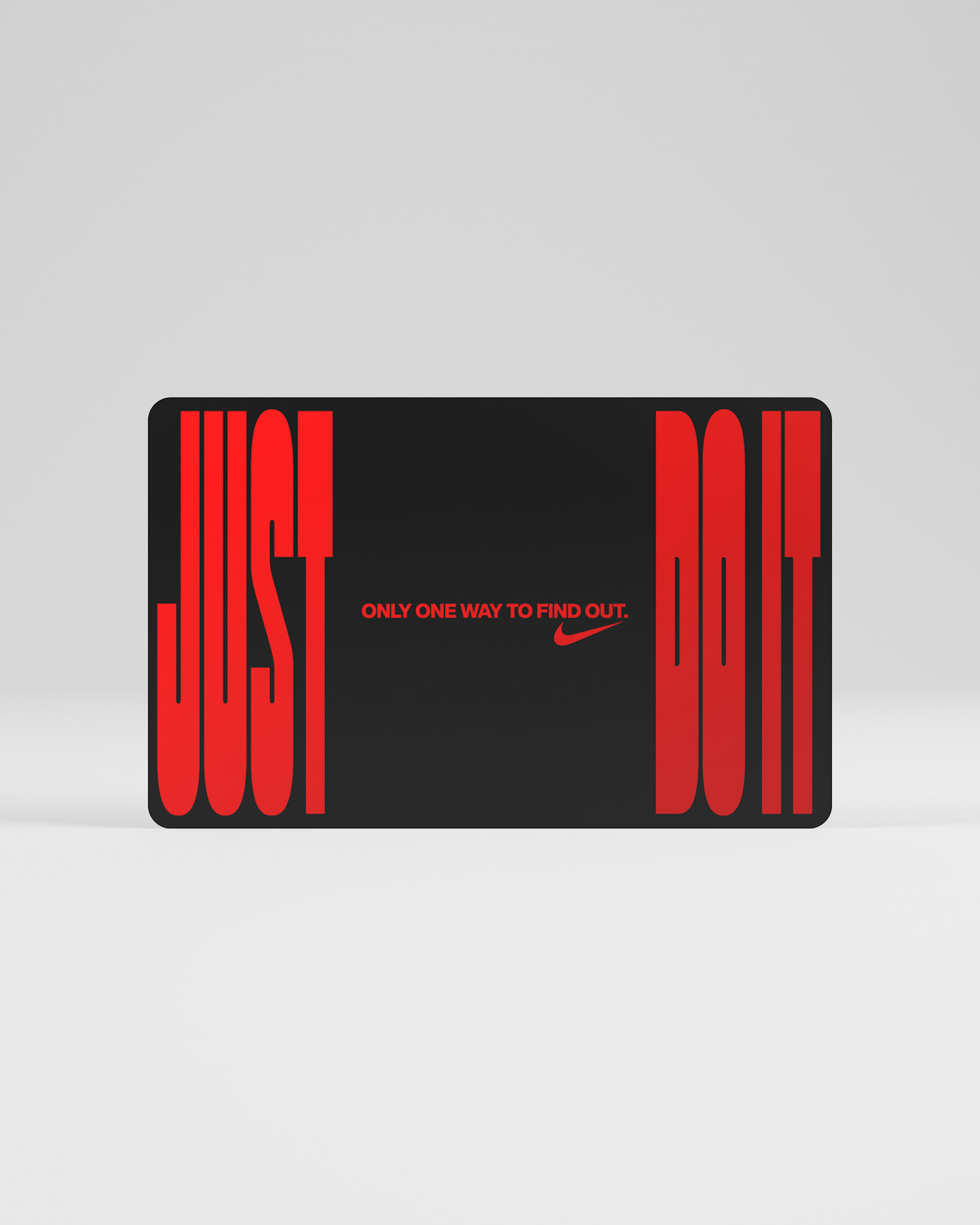 Nike Gift Card Mailed in a Mini Nike Shoebox - Black