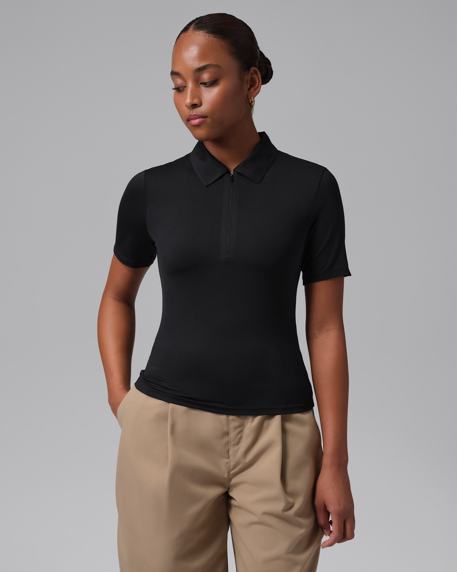 Jordan Sport Women's Dri-FIT Golf Polo - Black/Black/Black