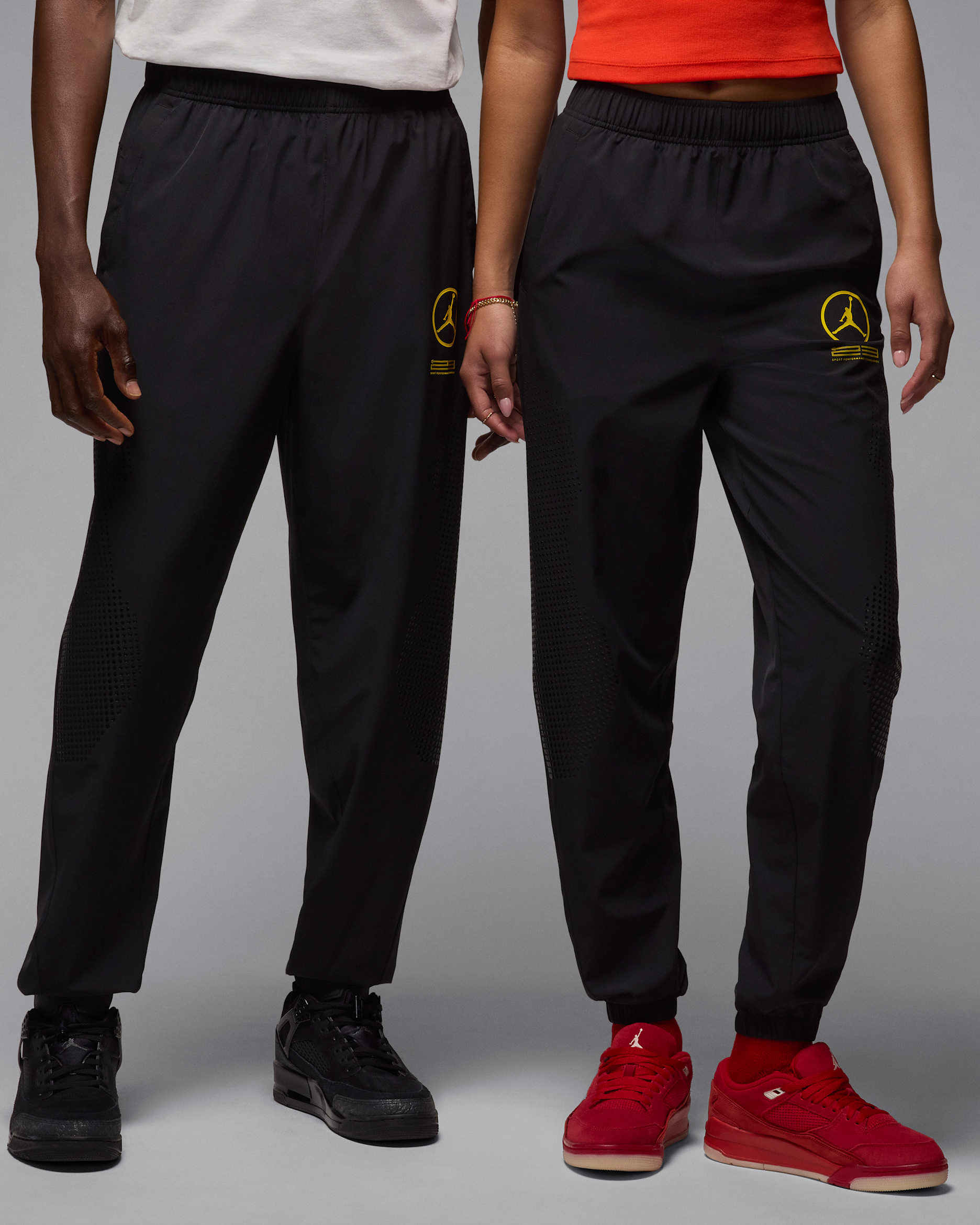 Jordan Jam Quai 54 Men's Trousers - Black/Tour Yellow