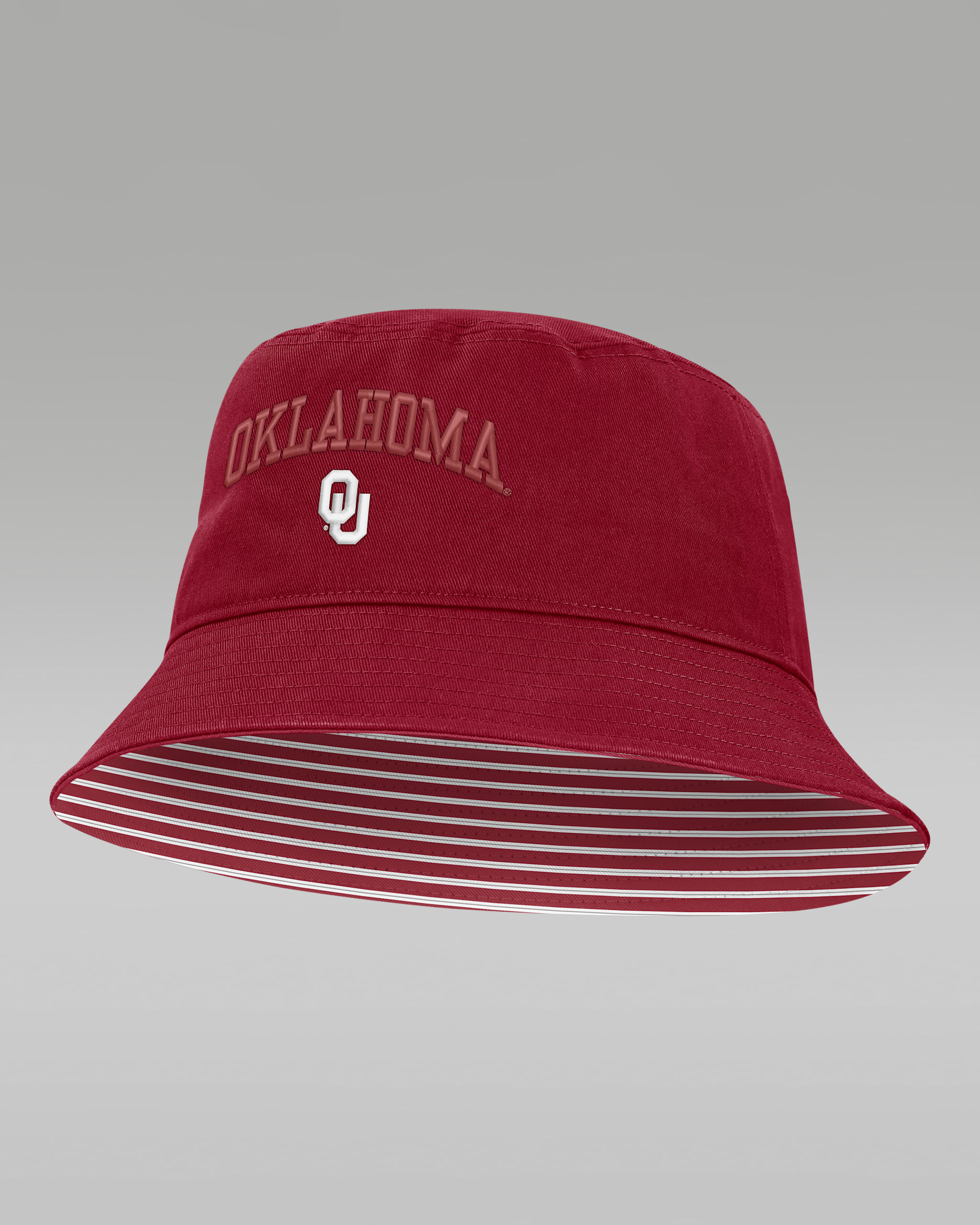 Oklahoma Primetime Apex Men's Jordan Brand College Bucket Hat - Crimson