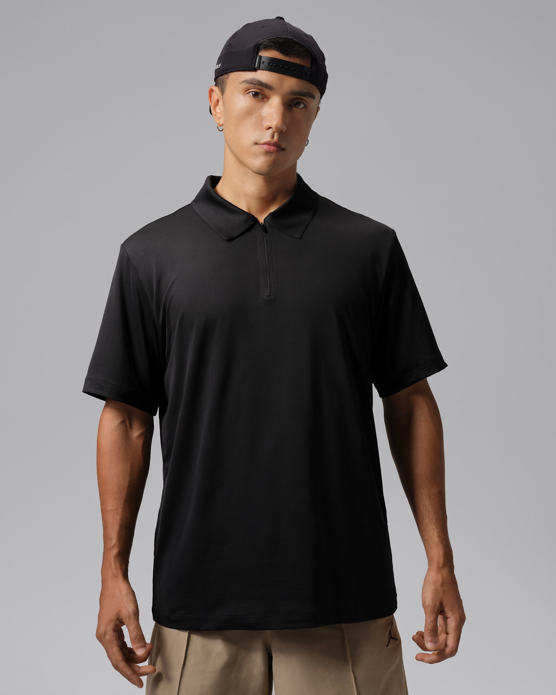 Jordan Sport Men's Dri-FIT Golf Polo - Black/Dark Shadow/Black