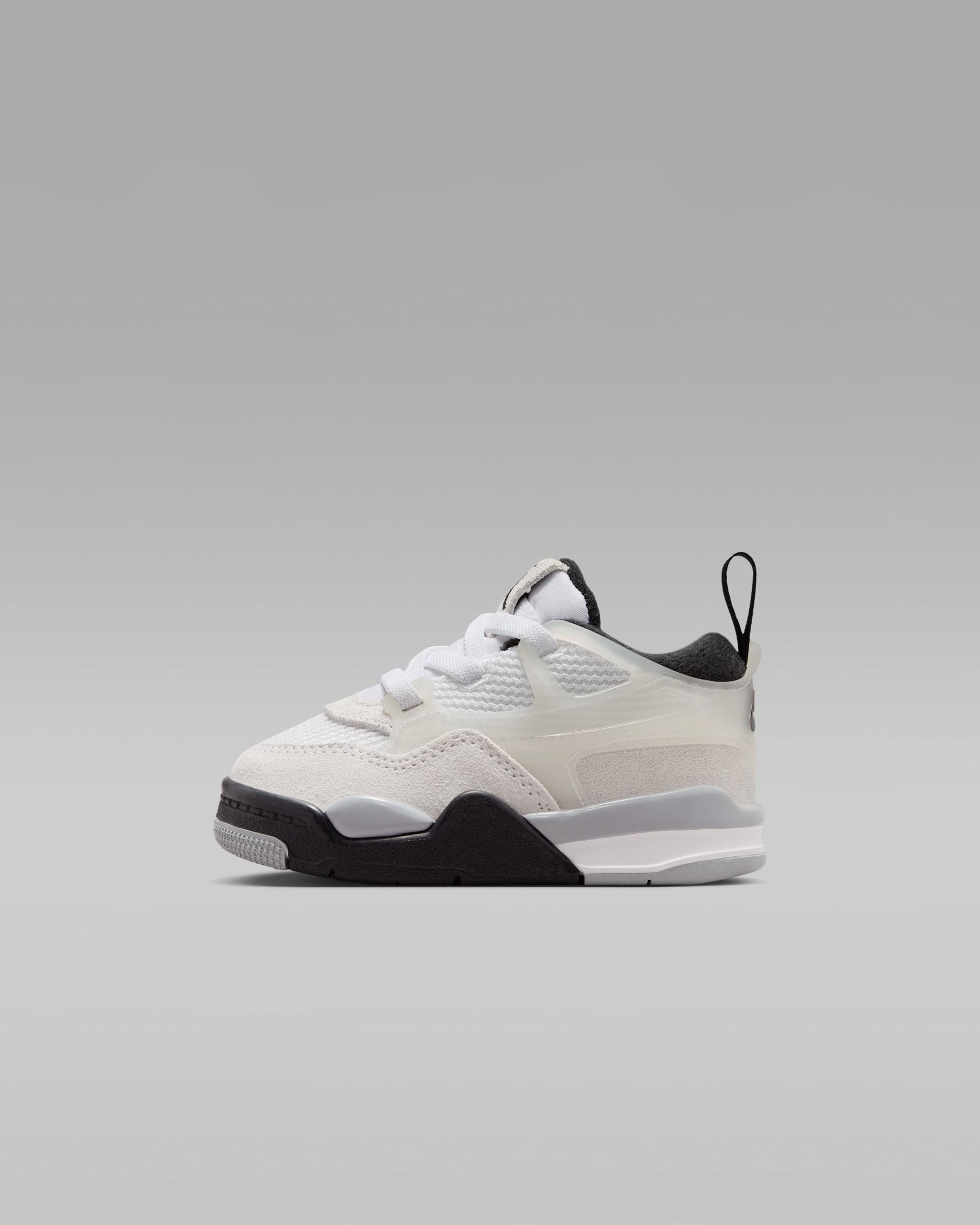 Jordan 4 RM Baby/Toddler Shoes - White/Infrared 23/Light Smoke Grey/Black