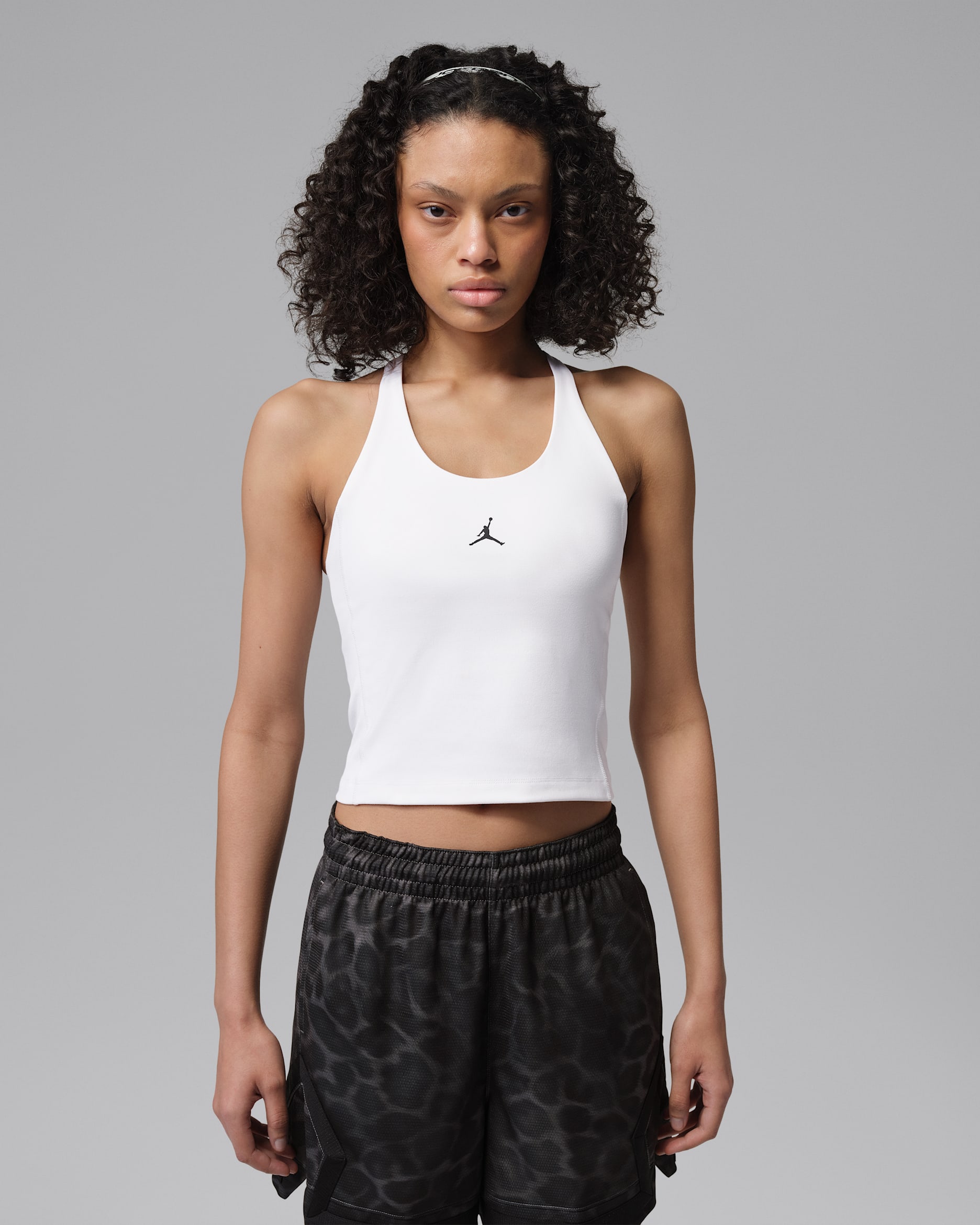 Jordan Sport Camiseta de tirantes Dri-FIT - Mujer - Blanco/Negro
