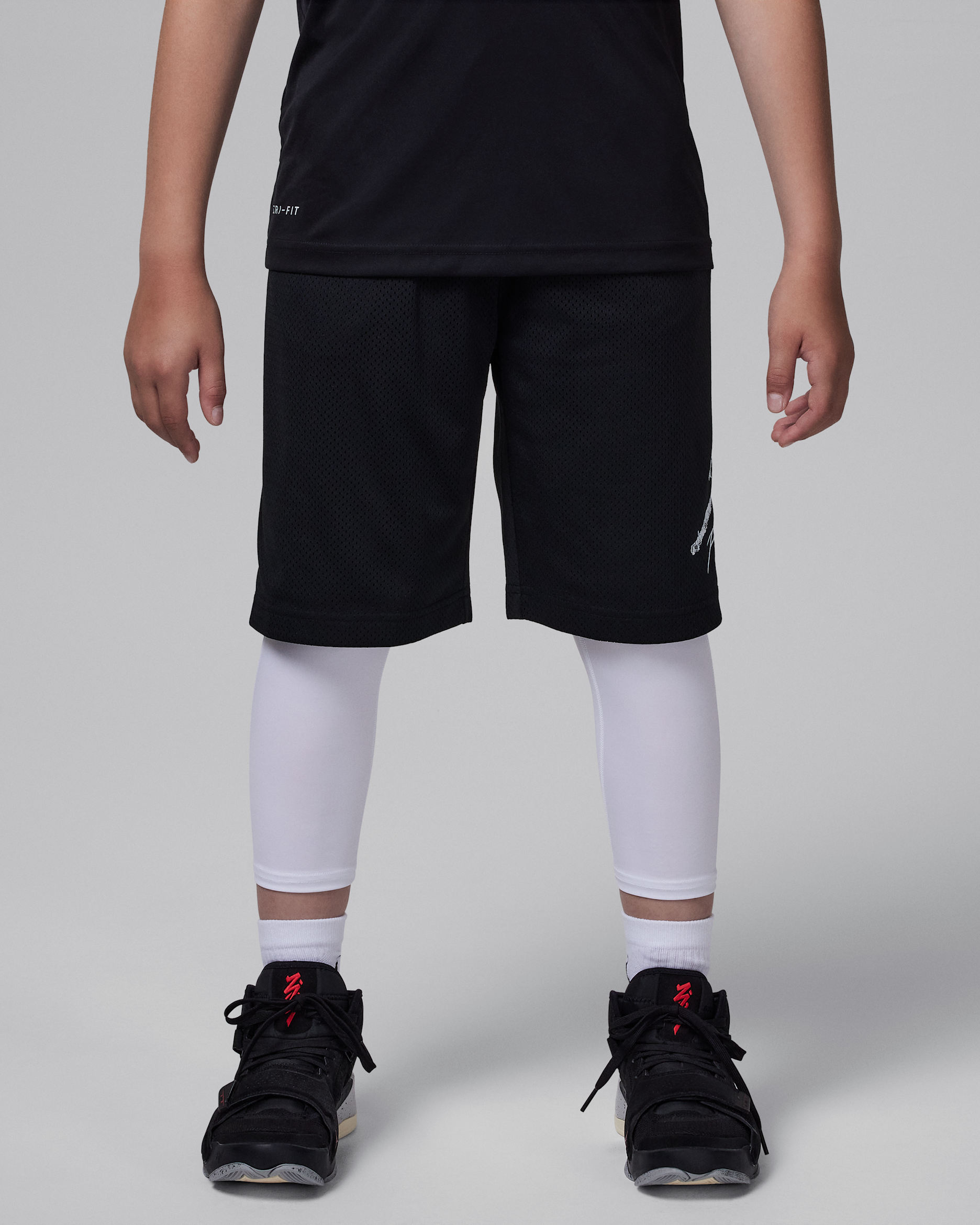 Jordan Sport Big Kids' Dri-FIT Compression Tights - White