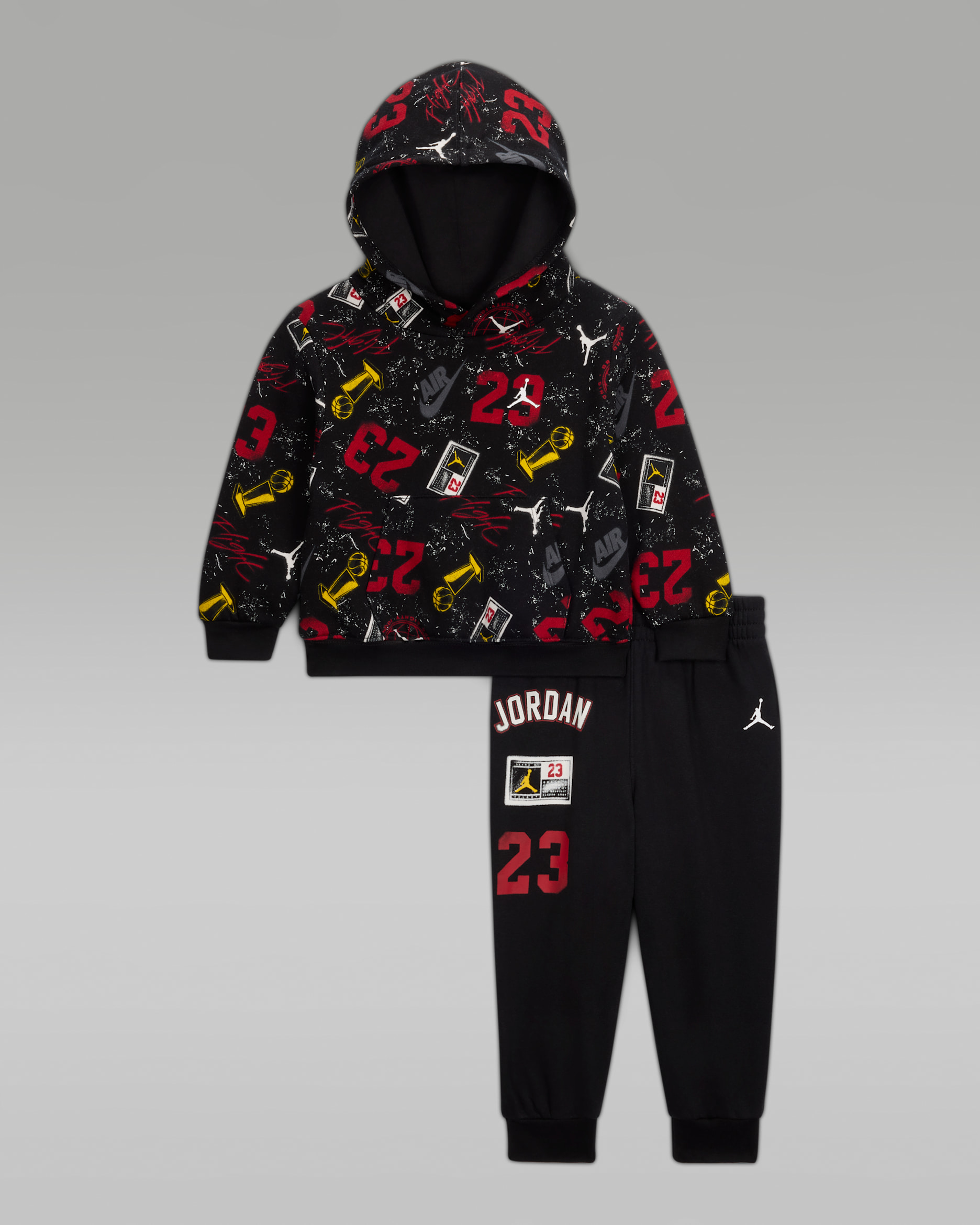 Jordan Baby (12-24M) Street Champ 2-Piece Pullover Hoodie Set - Black
