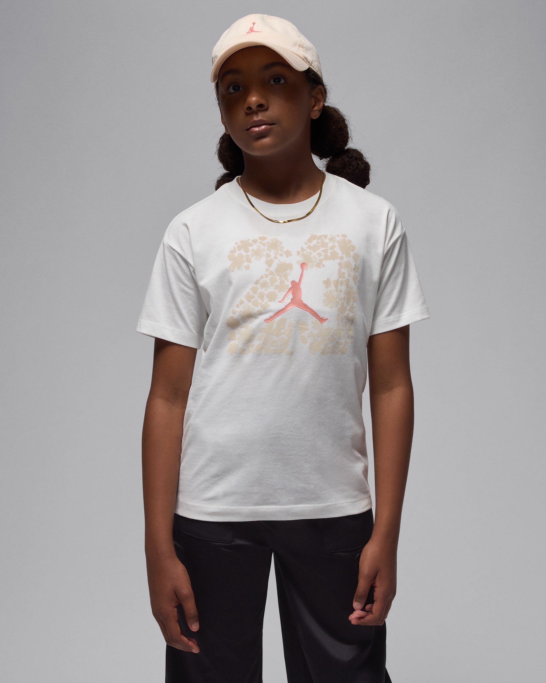 Jordan Older Kids' 23 Floral T-Shirt - Sail