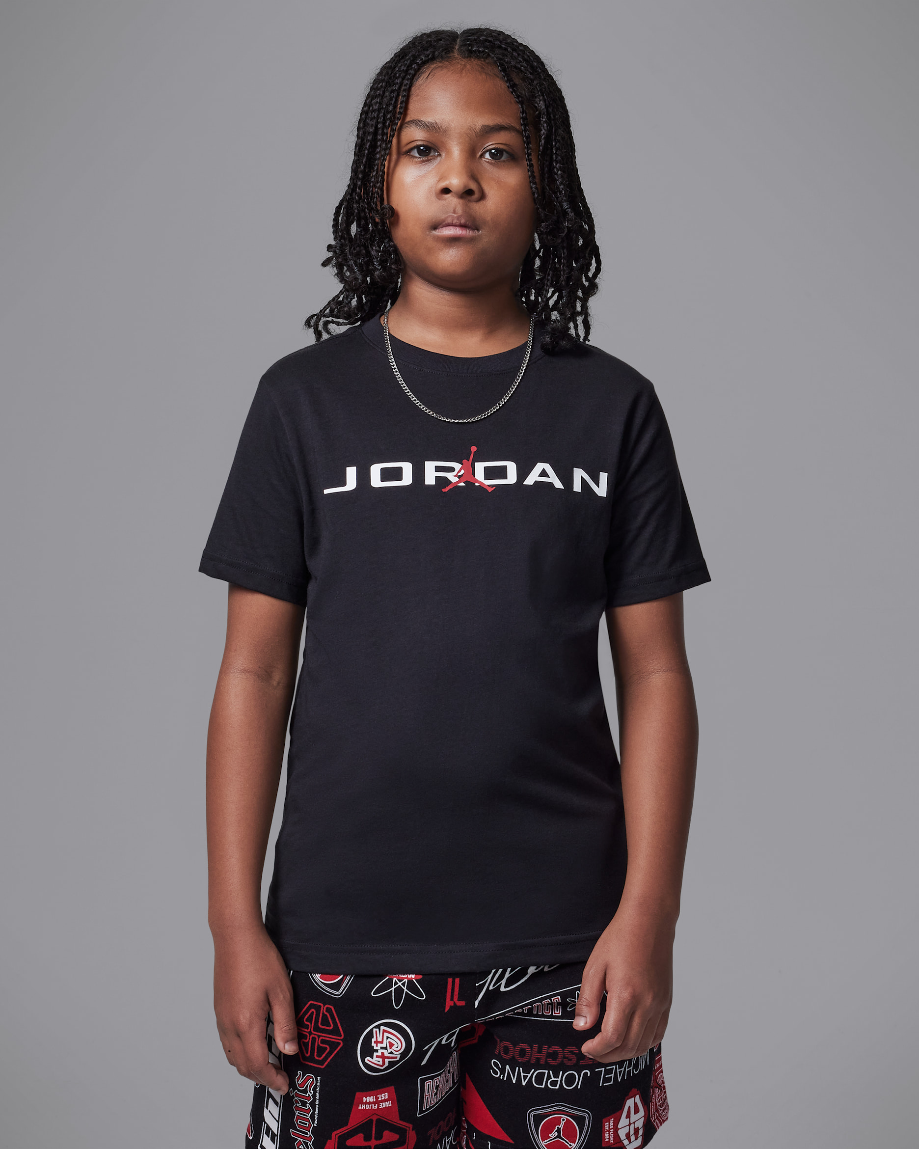 Jordan Big Kids' Air Stretch T-Shirt - Black