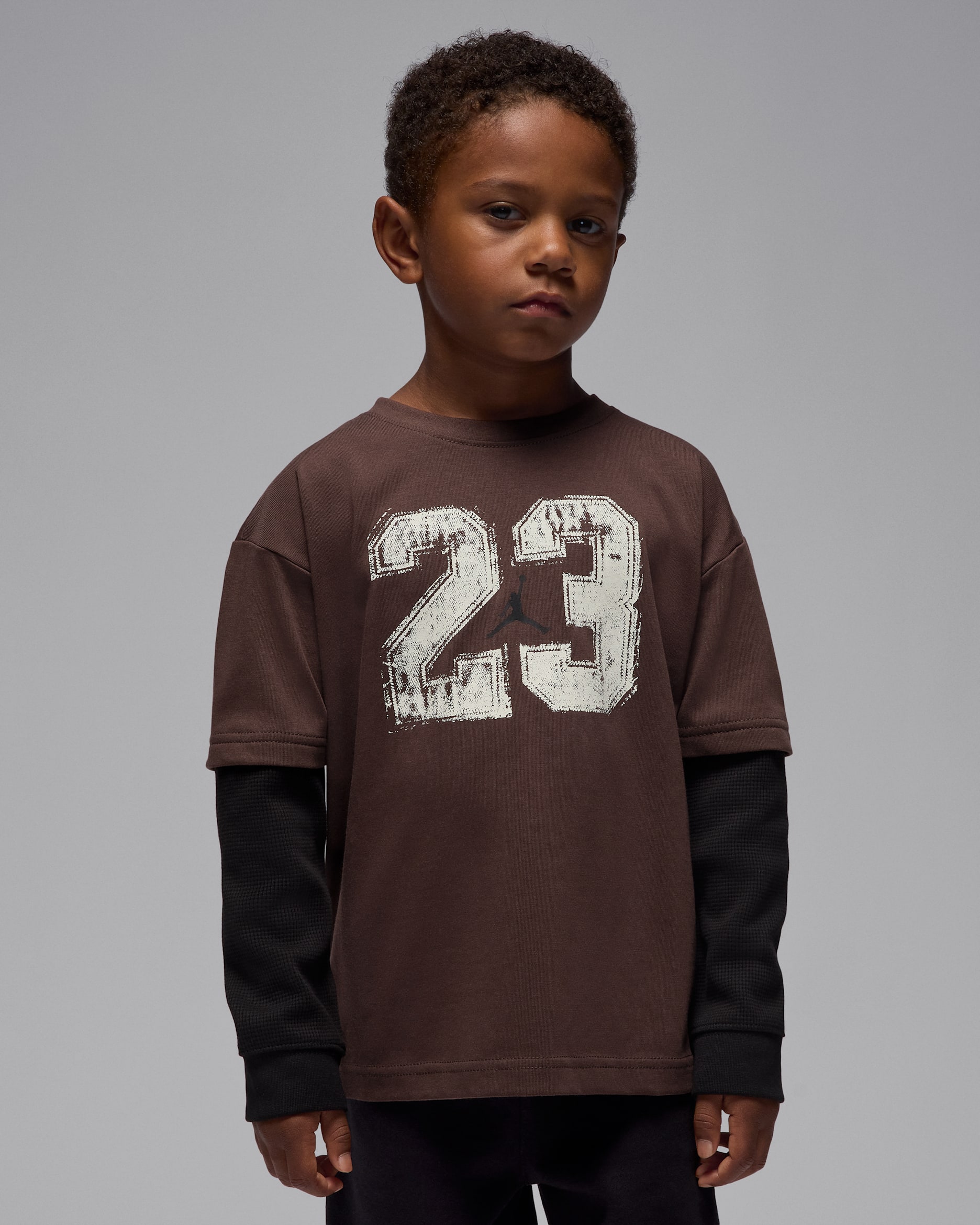 Jordan MVP Little Kids' Twofer T-Shirt - Baroque Brown