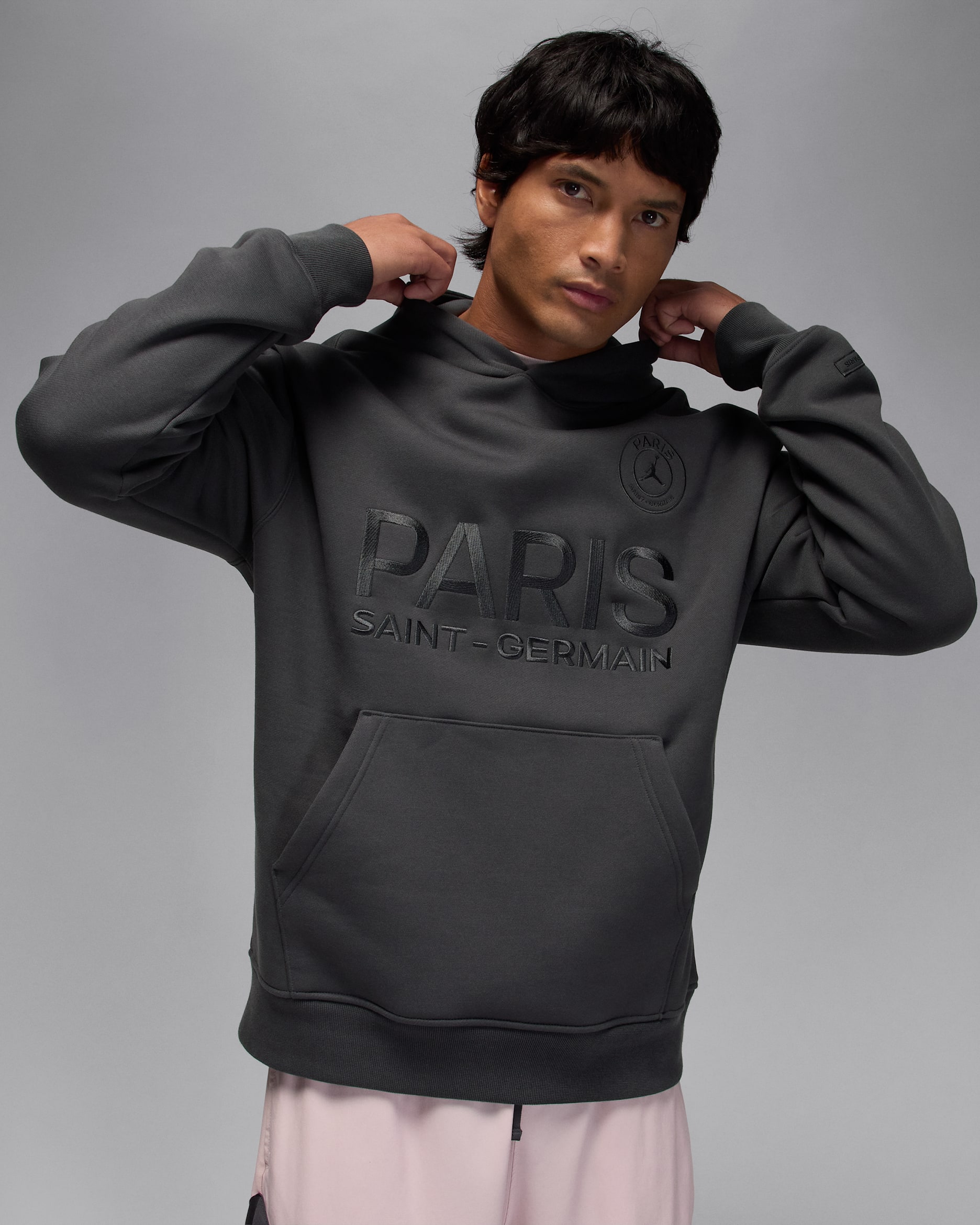 Paris Saint-Germain Men's Fleece Hoodie - Anthracite
