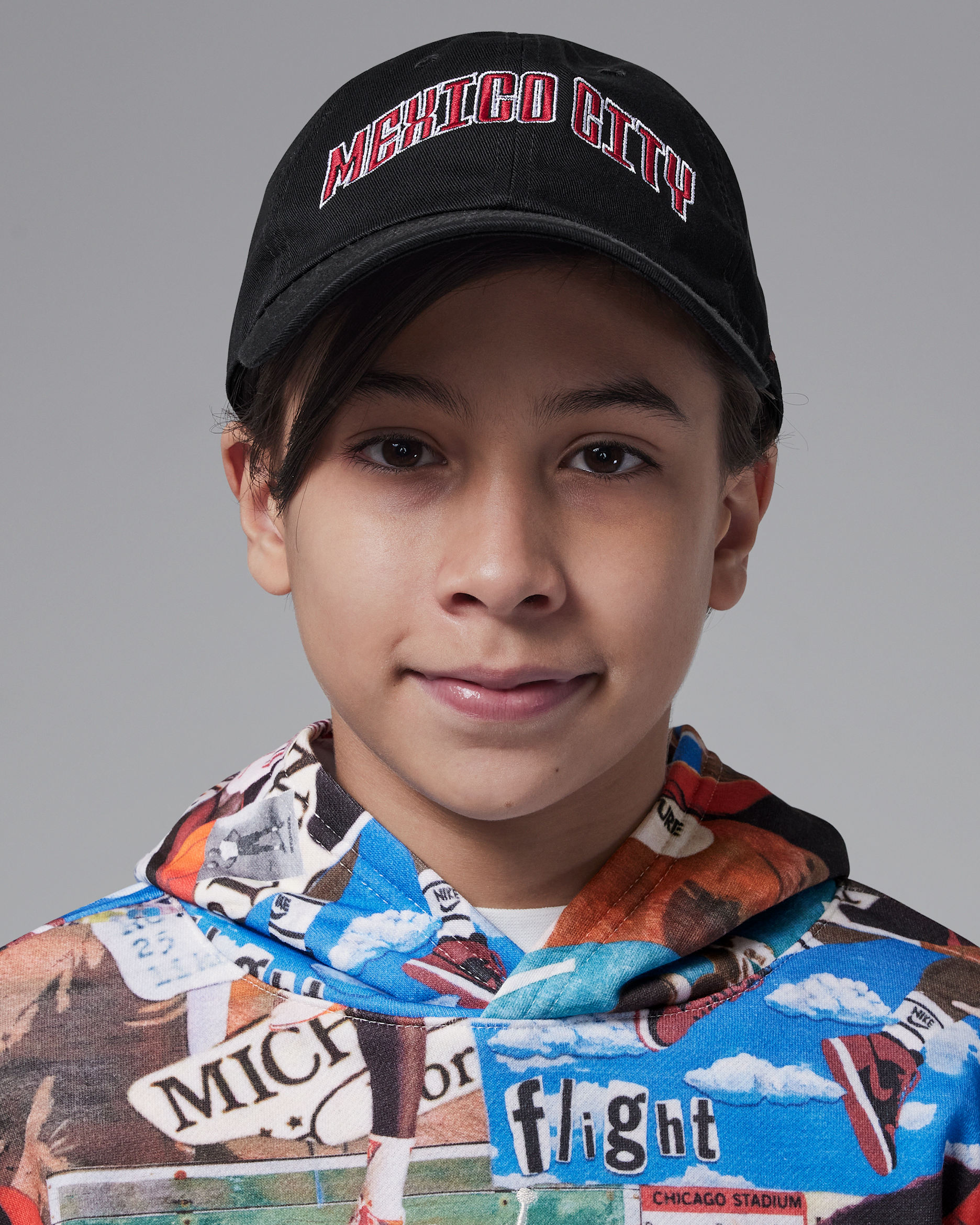 Gorra Mexico City sin estructura Jordan Club - Negro/Rojo gimnasio