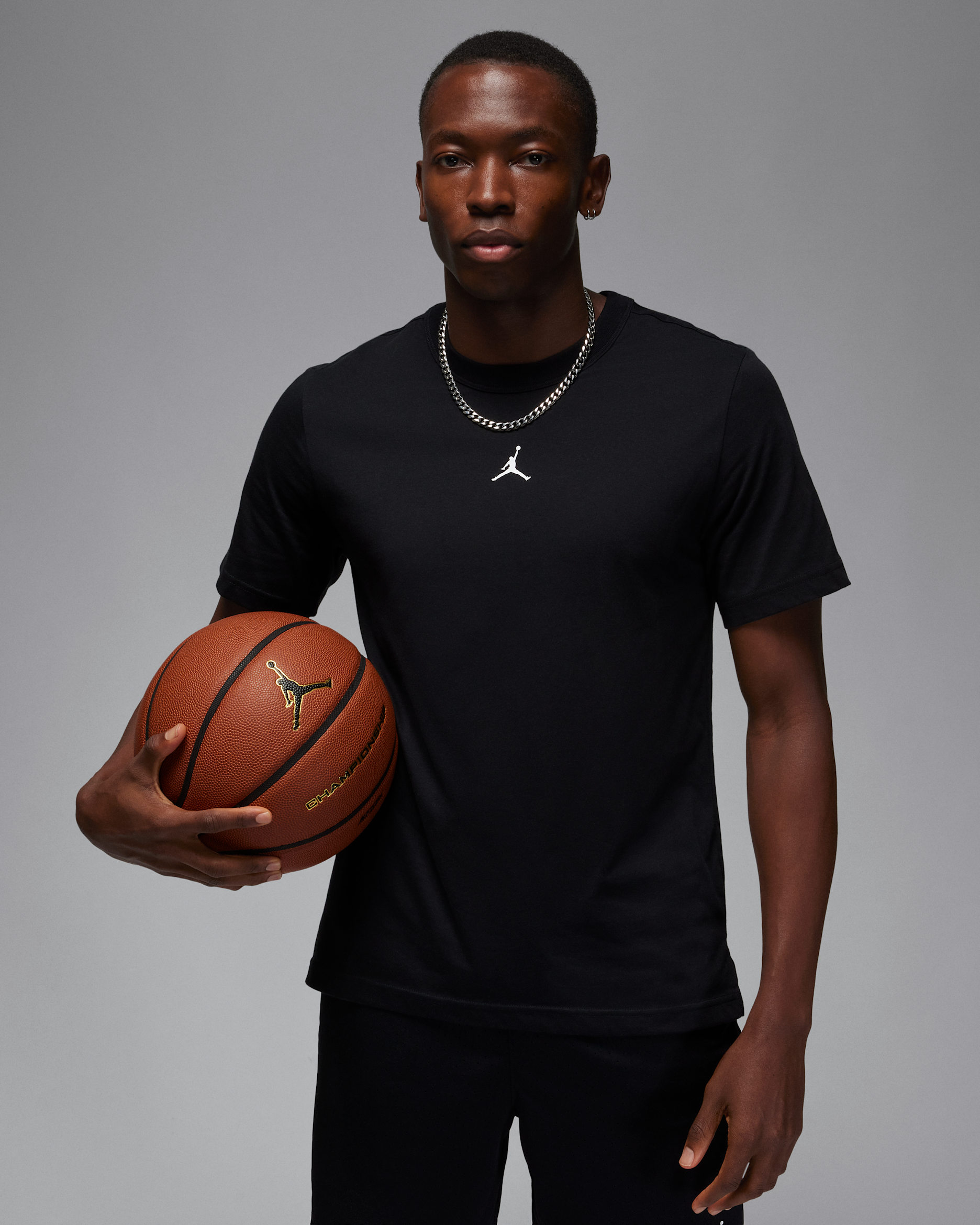 Jordan Sport Dri-FIT Kurzarmshirt für Herren - Schwarz/Weiß